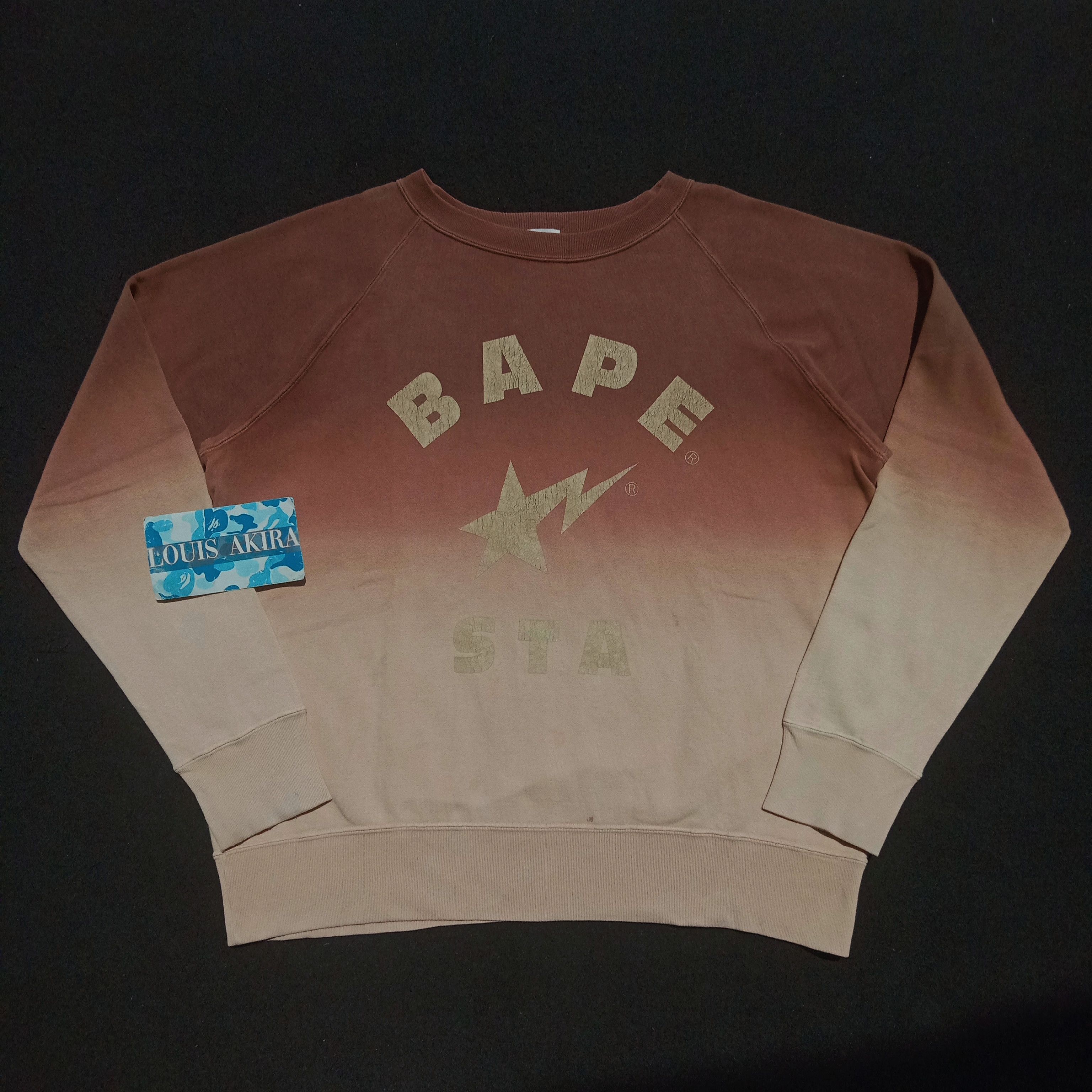Bape Vintage Gradient Bape Sta Crewneck (2003) Size US M / EU 48-50 / 2 - 1 Thumbnail