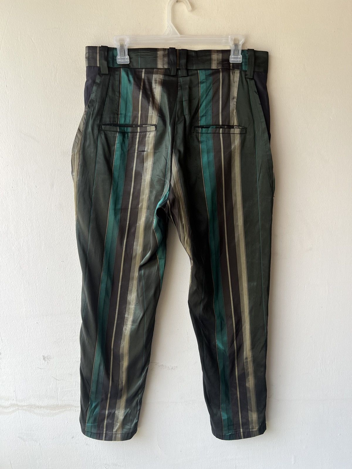 Cristaseya SISE Japan Triacetate + Silk Psychedelic Trouser Pant Size US 31 - 3 Thumbnail