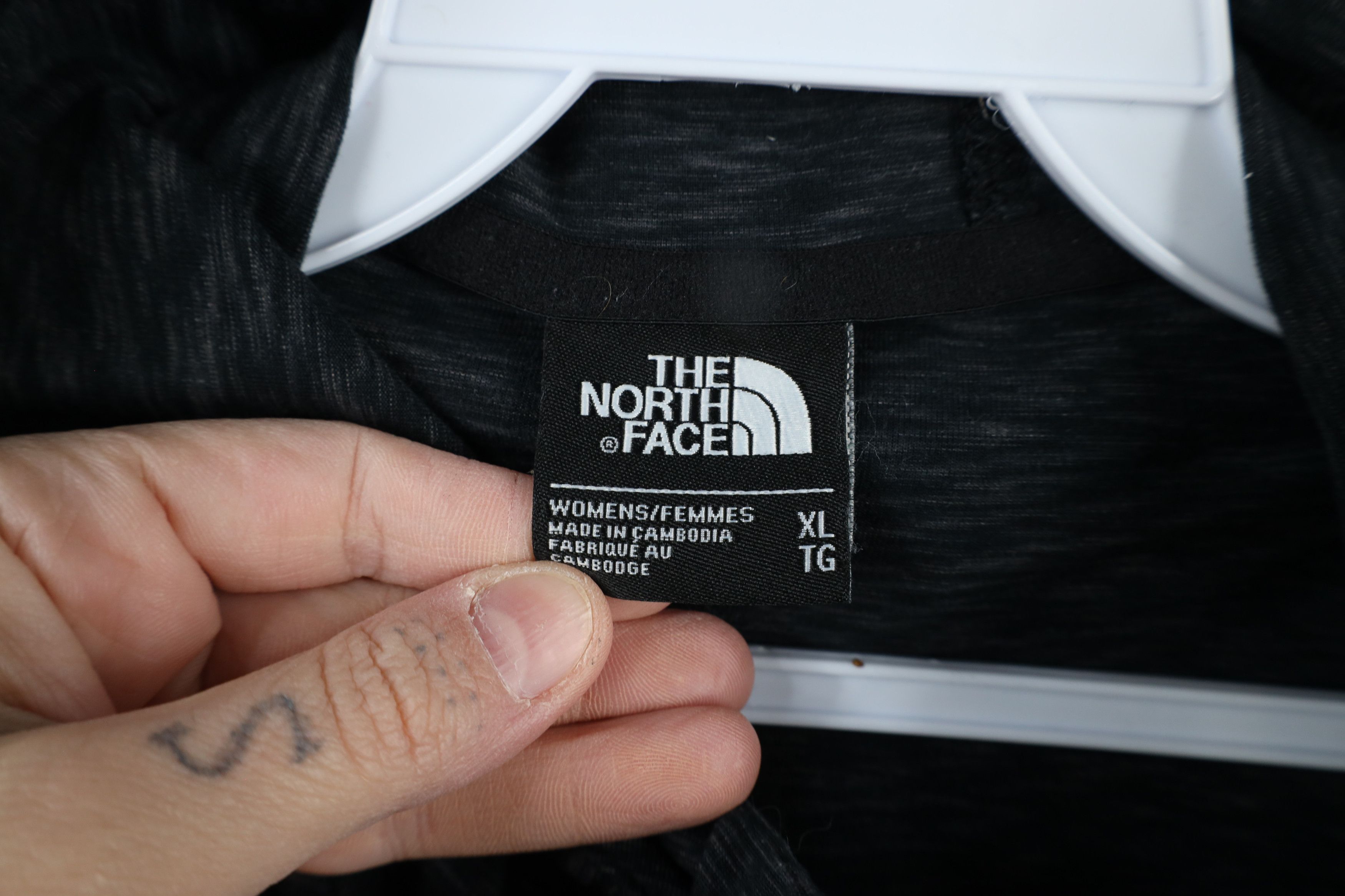 The North Face × Vintage The North Face Lightweight Knit Full Zip Hoodie Black Size XL / US 12-14 / IT 48-50 - 9 Thumbnail