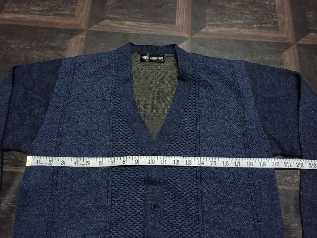 Designer × Japanese Brand × Vintage VERA Valentino Cardigan Button Up Size L / US 10 / IT 46 - 10 Thumbnail