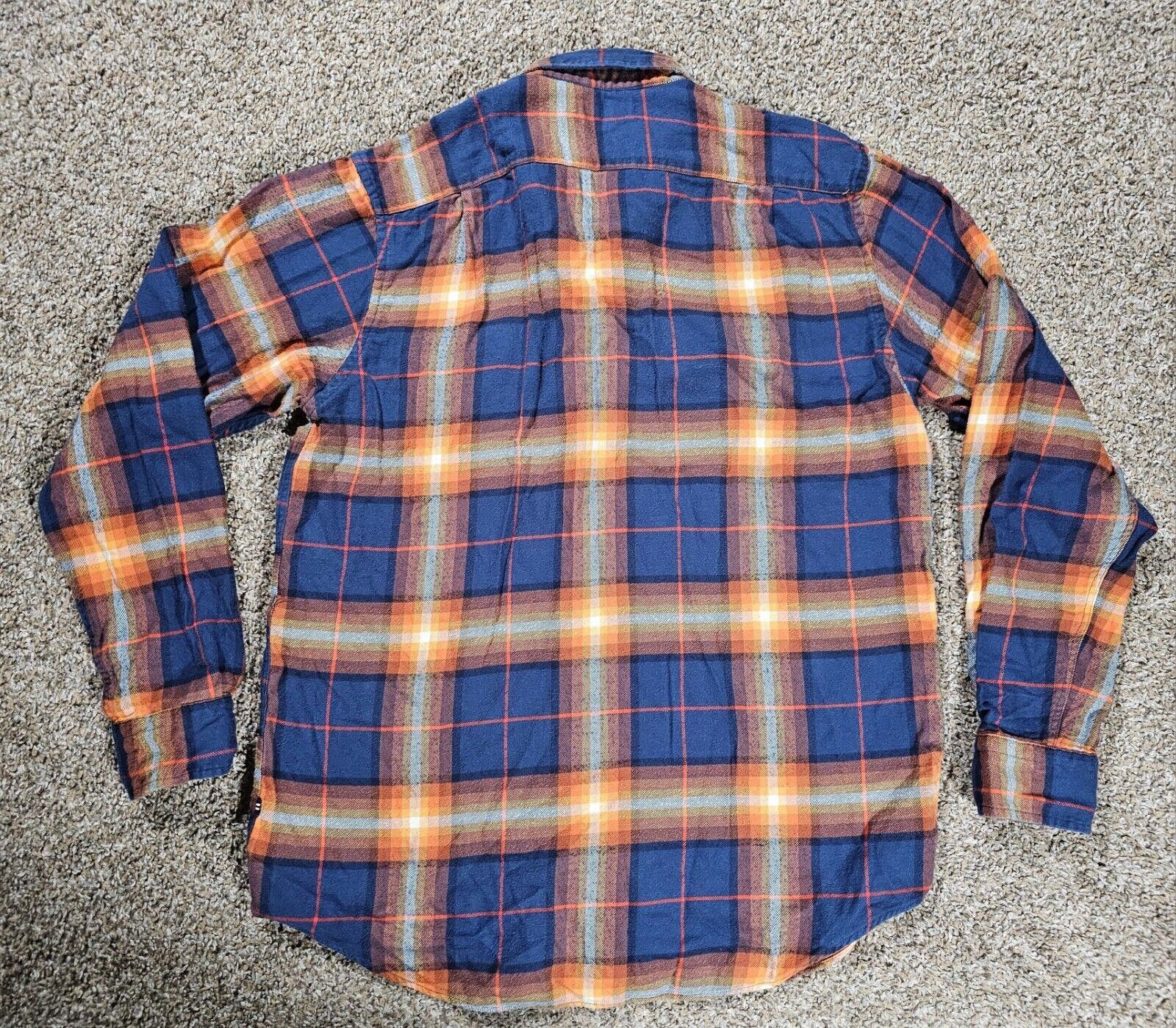 Nautica Nautica Long Sleeve Button Up Flannel Shirt Orange Blue M Size US M / EU 48-50 / 2 - 8 Thumbnail