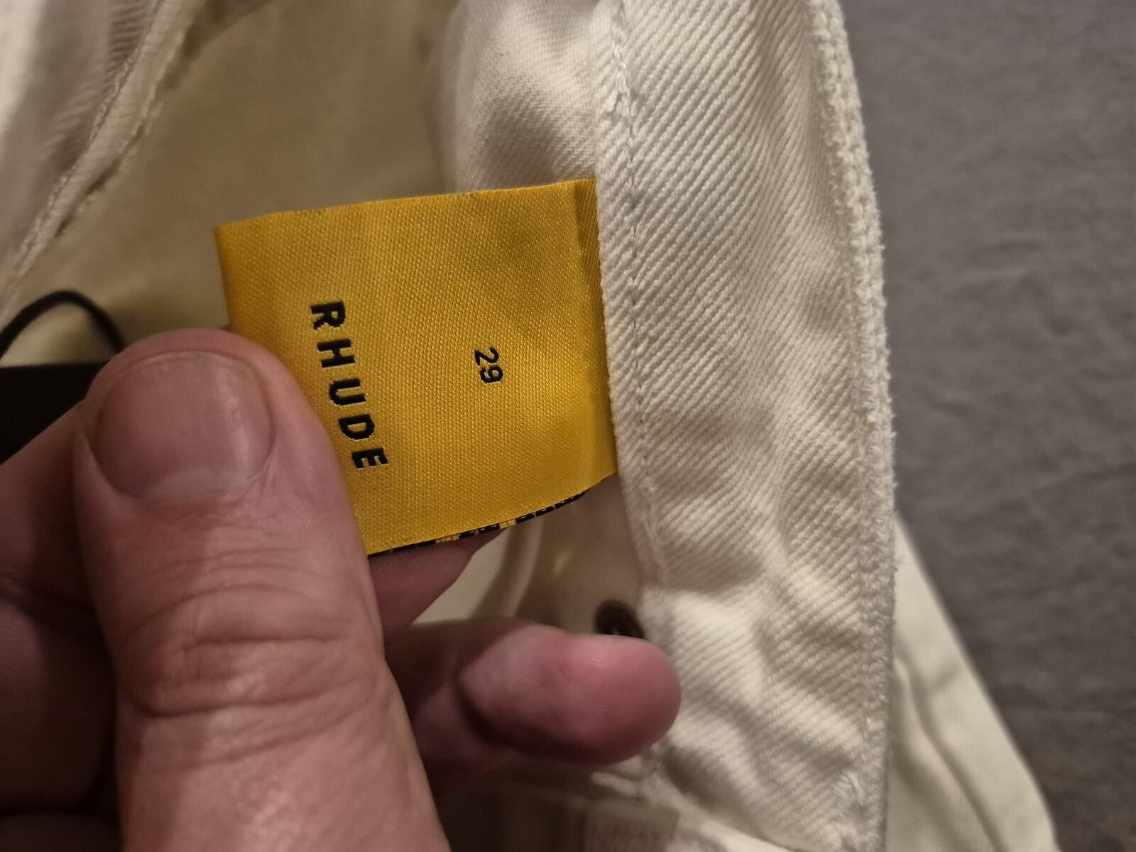 Rhude Rhude White Distressed Classic Denim Jeans Size 29 Size US 29 - 6 Thumbnail