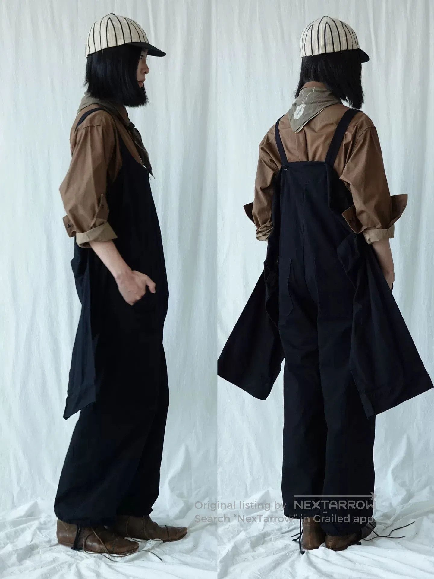 Y's Unique Yohji Yamamoto Dungarees with Sleeves. Size 25" / US 0 / IT 36 - 4 Thumbnail