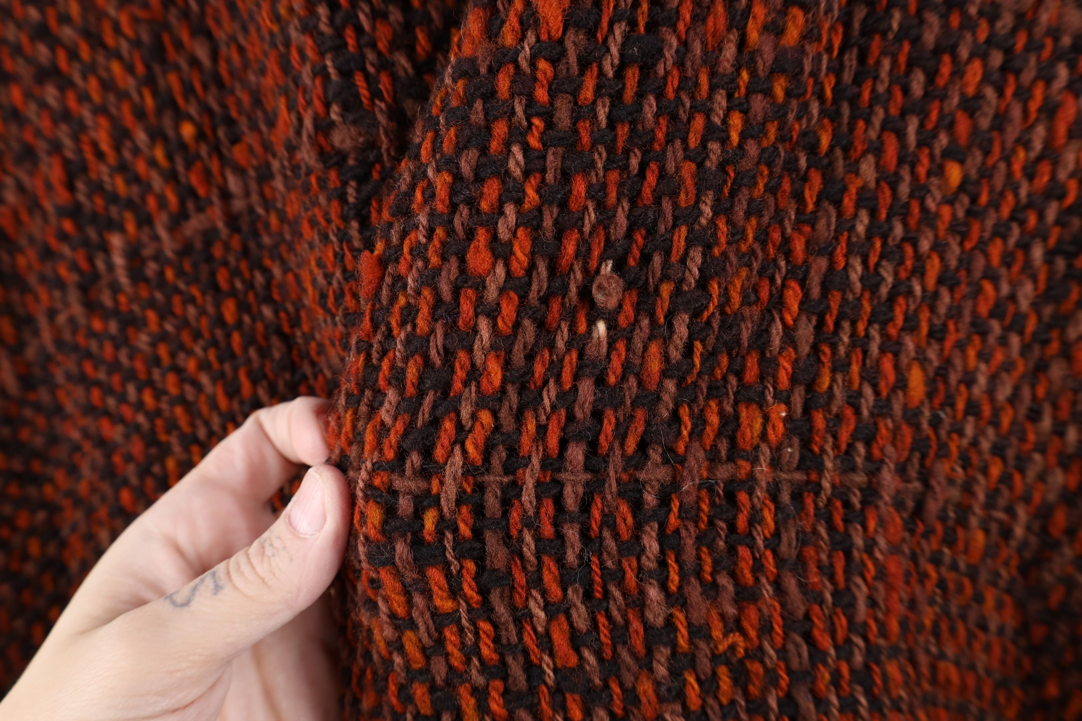 Vintage Vintage 60s Boho Chic Crochet Wool Festival Poncho Sweater Size ONE SIZE - 5 Thumbnail