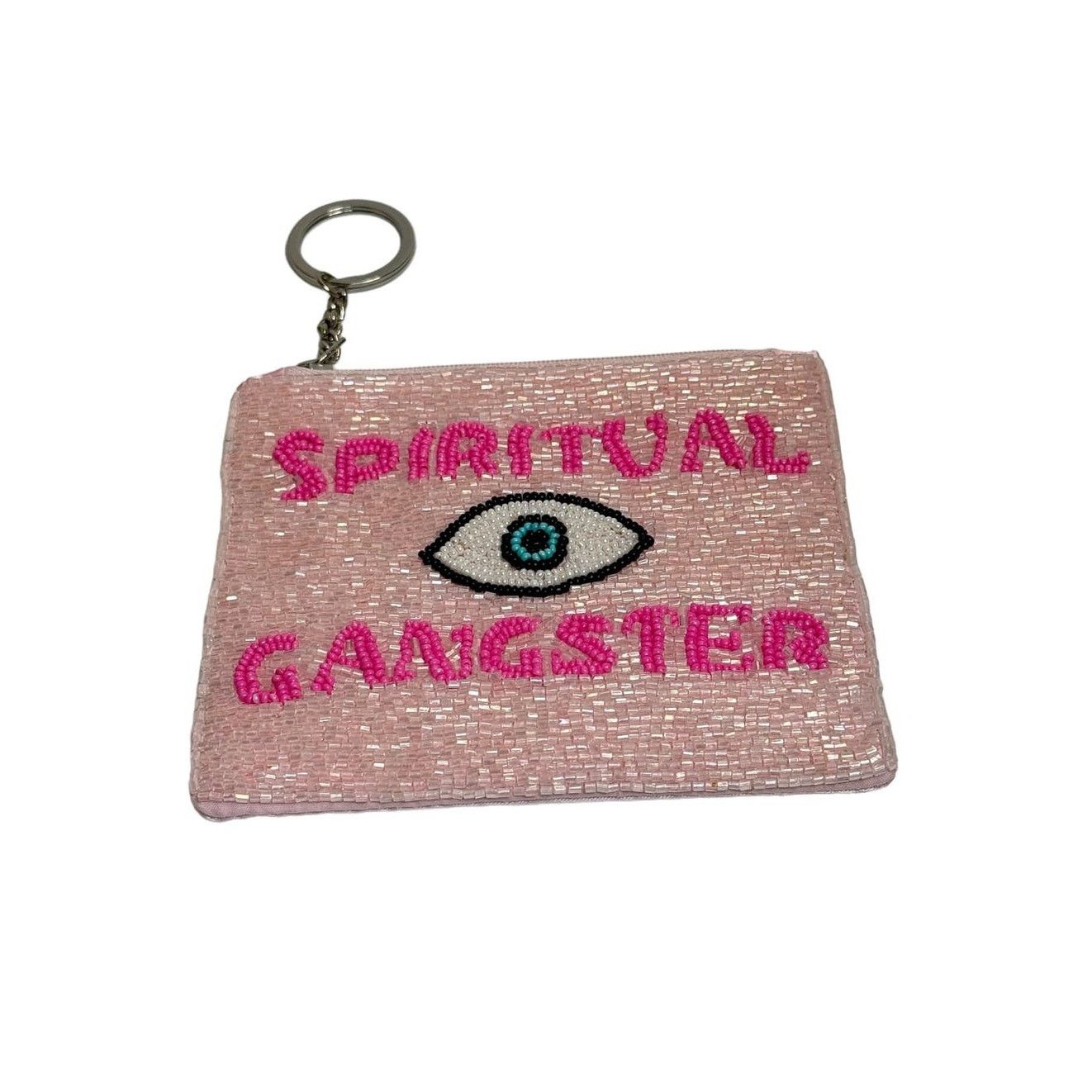 Other Spiritual Ganster Small Pouch Key Ring Evil Eye Pink/White Size ONE SIZE - 7 Thumbnail