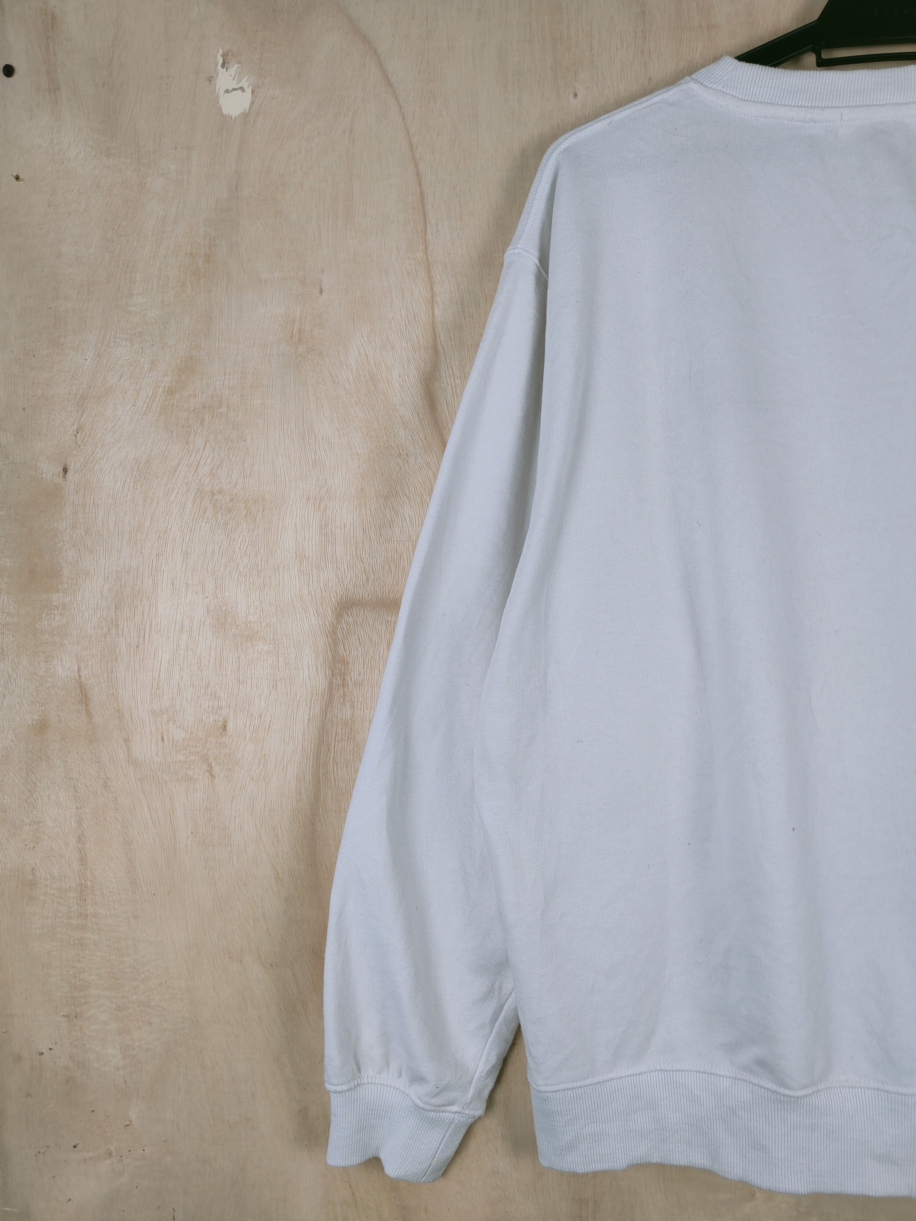 Japanese Brand Wego White vintage Sweatshirts #S2607 Size US L / EU 52-54 / 3 - 10 Thumbnail