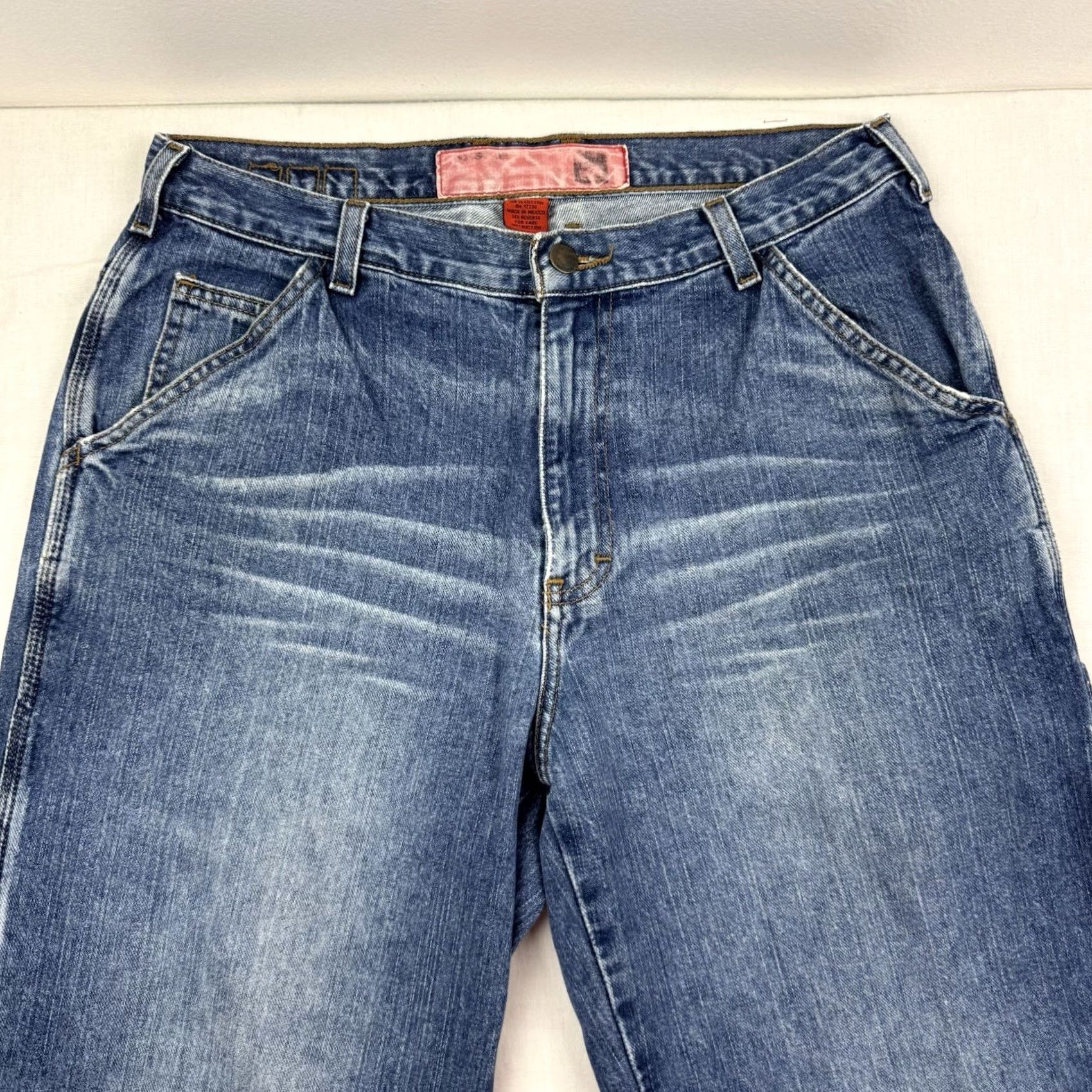 Mossimo VINTAGE Mossimo Carpenter Jeans Mens 32x32 Relaxed Denim Blue 90s Punk Work Wear Y2K Hipster 32in Inseam Jeans Size 32 Size US 32 / EU 48 - 2 Thumbnail