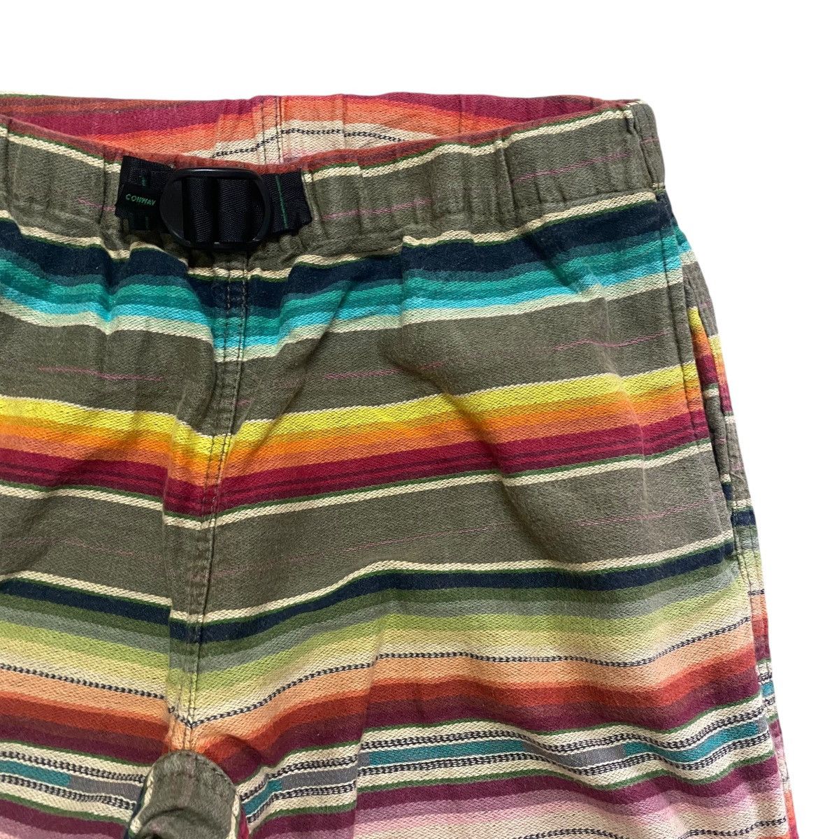 Wild Things Vintage Wildthings Rainbow Striped Cropped Pants Size US 28 / EU 44 - 5 Thumbnail