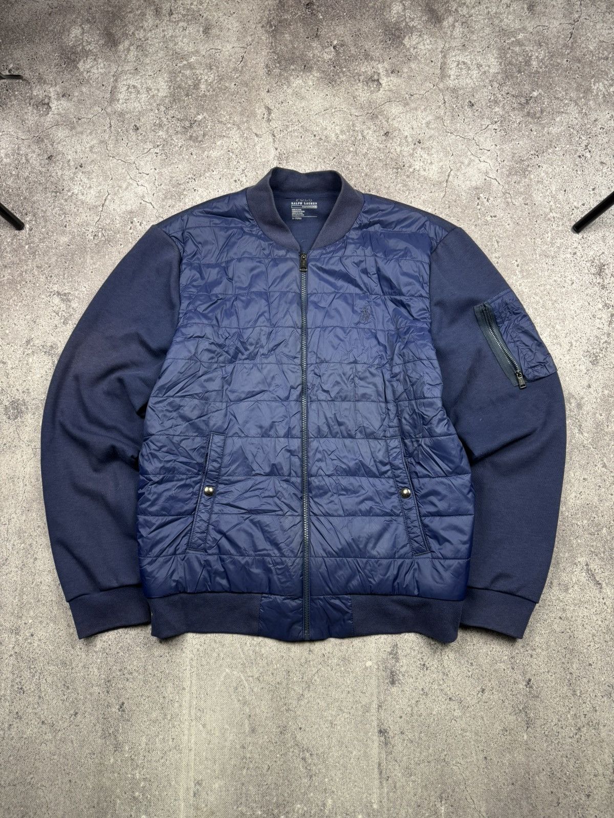 Polo Ralph Lauren Vintage Polo Ralph Lauren Y2K Down Bomber Jacket Old Money Size US M / EU 48-50 / 2 - 1 Thumbnail