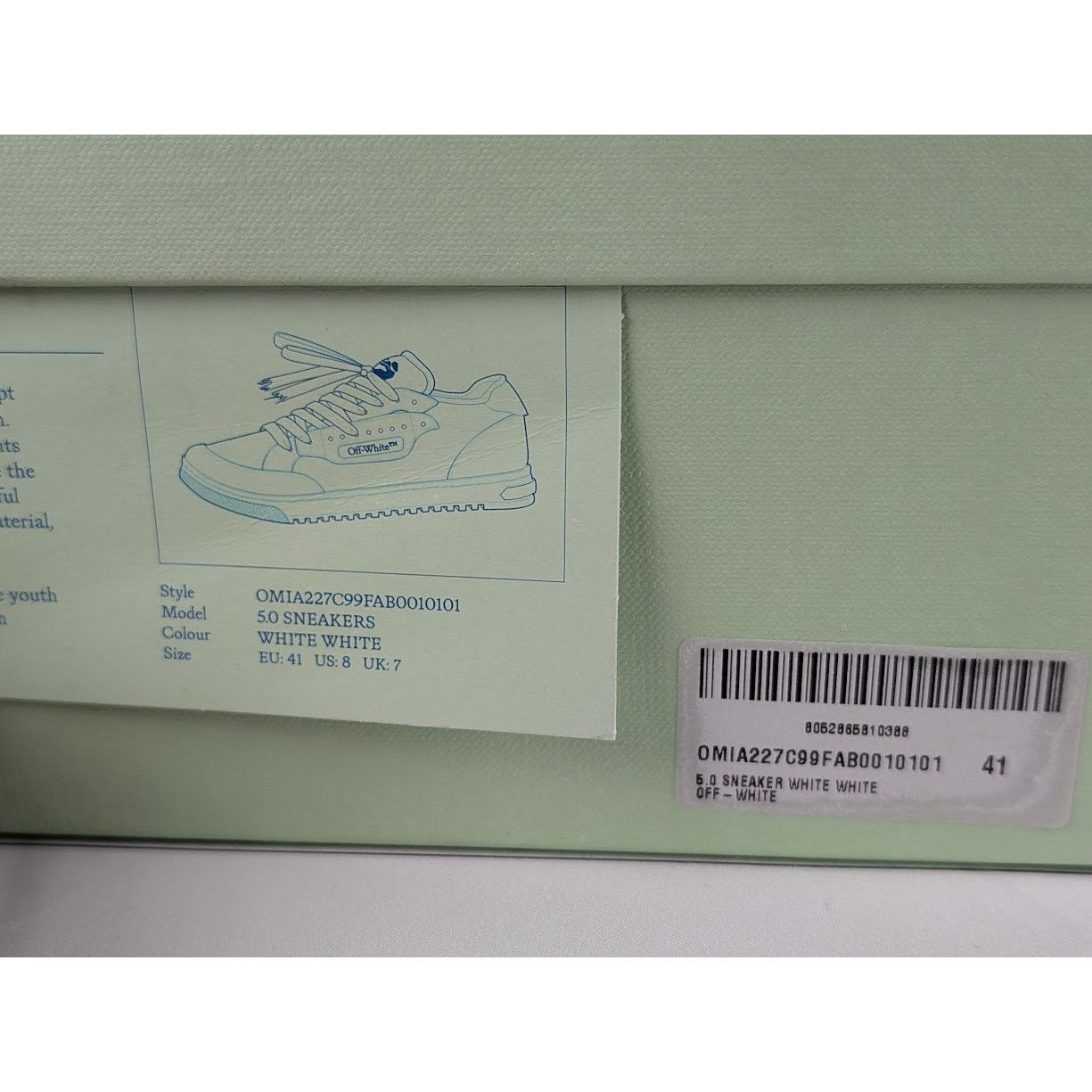 Off-White o1rshd1 Low-Top Sneakers in White Size US 8 / EU 41 - 17 Thumbnail
