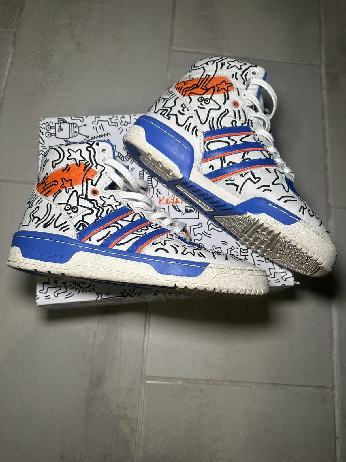 Keith Haring Adidas Rivalry High Keith Haring Size US 9.5 / EU 42-43 - 3 Thumbnail