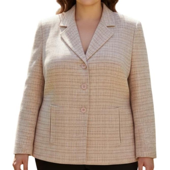 Vintage Da Rue 14 womens blazer vintage pastel tweed structured powe Size XL / US 12-14 / IT 48-50 - 1 Thumbnail