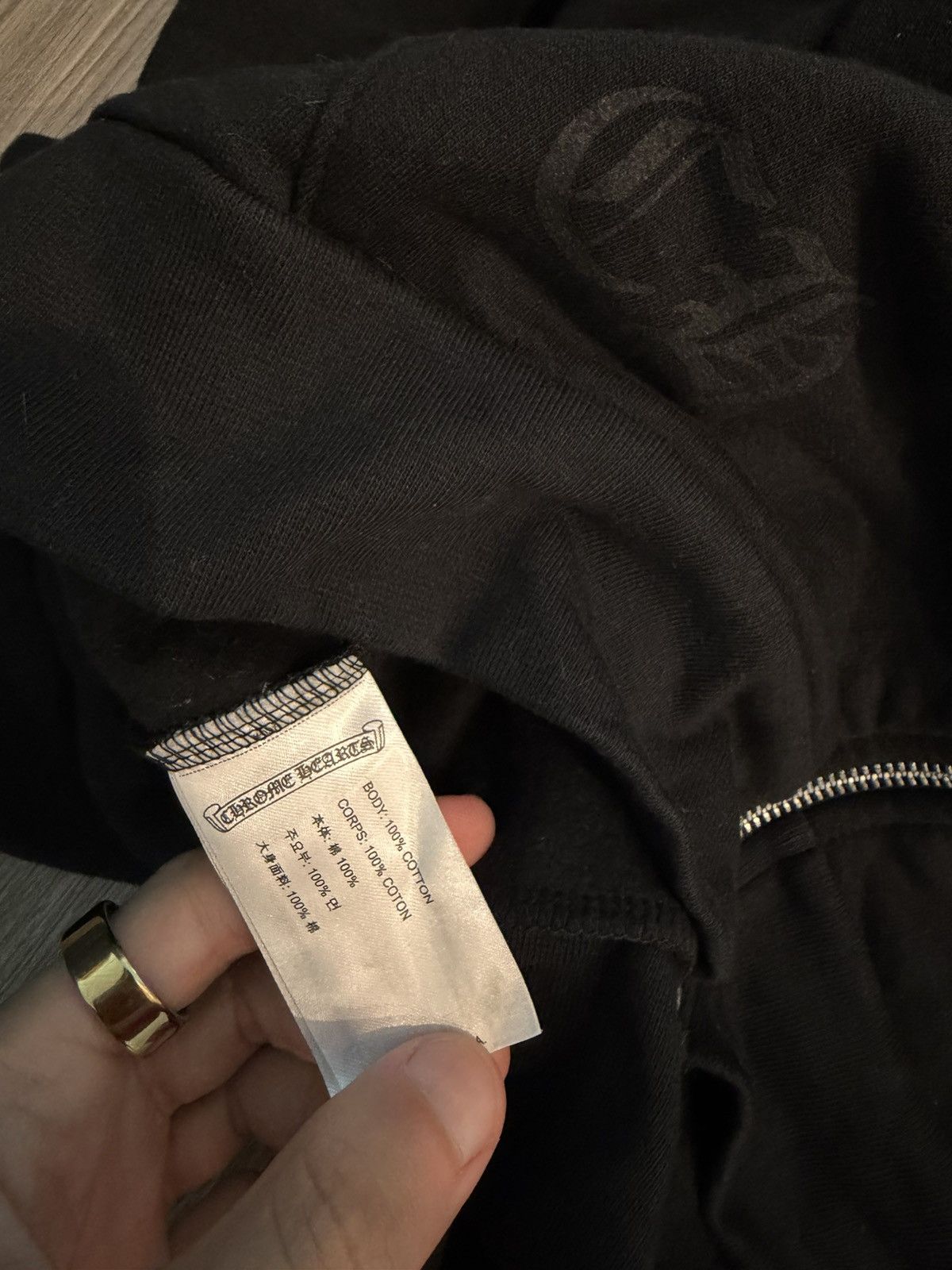 Chrome Hearts Chrome Hearts Glitter Print Zip Up Hoodie Size US L / EU 52-54 / 3 - 8 Thumbnail