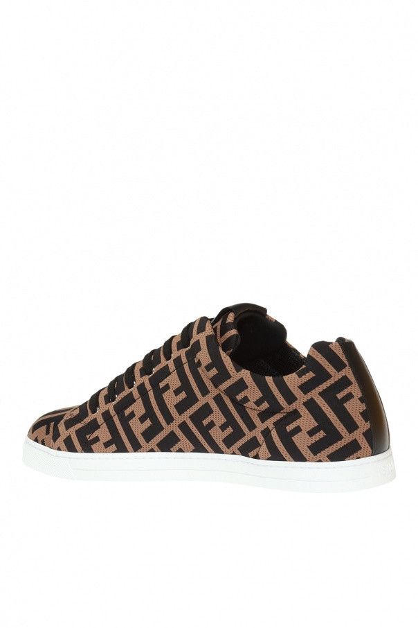 Fendi os11x0824 Motif Sneakers in Brown/Black Size US 7 / EU 40 - 4 Thumbnail