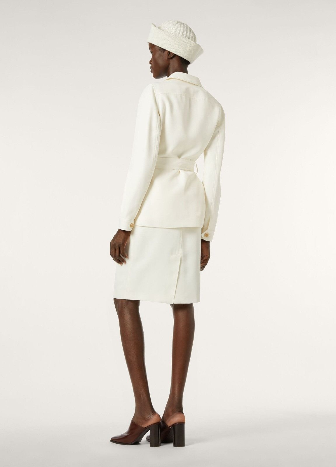 Loro Piana o1srvl11e0526 FAP2880 Emilia Midi Skirt in White Size 27" / US 4 / IT 40 - 5 Thumbnail