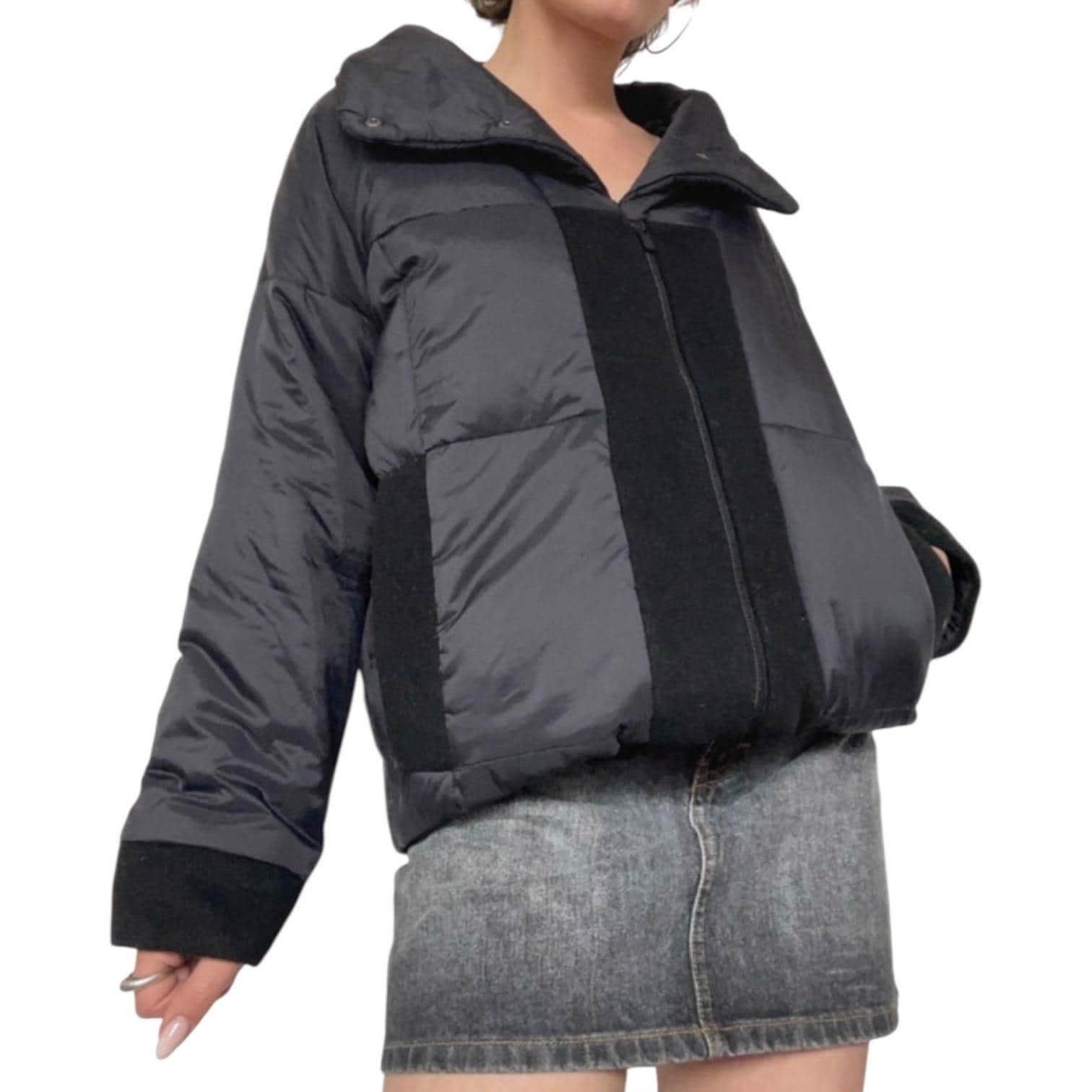 Cop Copine The Cop Copine Wool Detailed Puffer Jacket Size ONE SIZE - 2 Thumbnail
