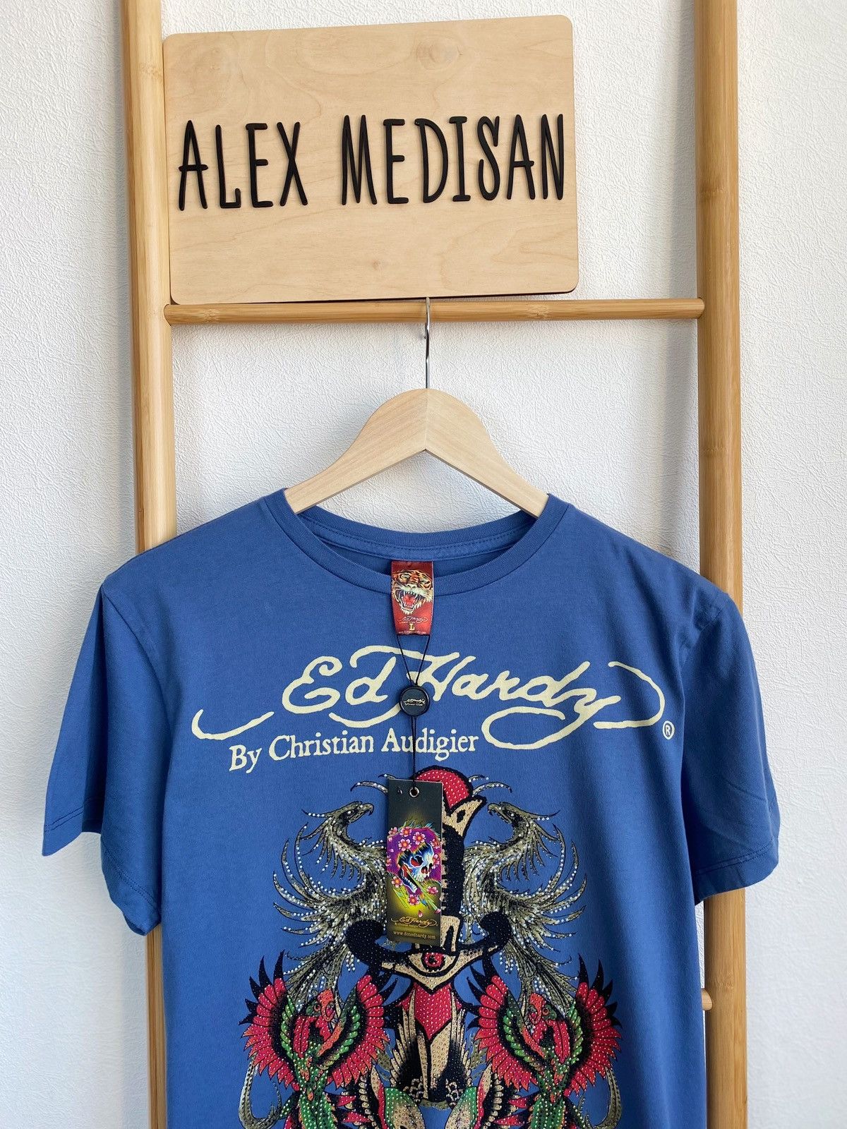 Ed Hardy Ed Hardy Dagger Birds t-shirt made in USA Size US L / EU 52-54 / 3 - 1 Thumbnail