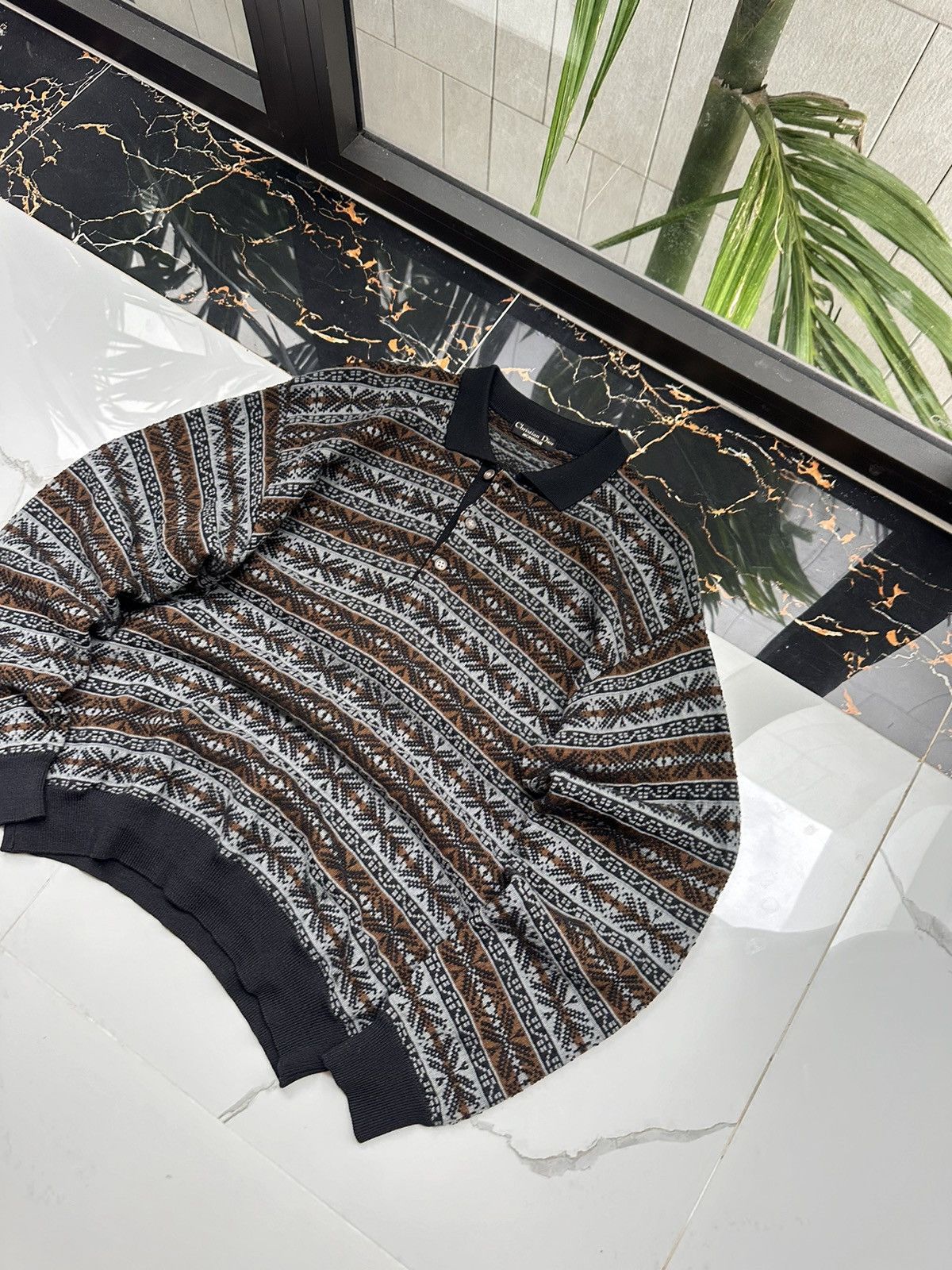 Christian Dior Monsieur × Vintage CHRISTIAN DIOR MONSIEUR VINTAGE RETRO SWEATER Size US L / EU 52-54 / 3 - 3 Thumbnail