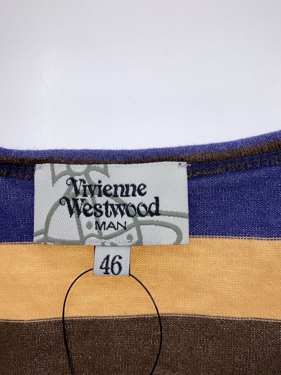 Vivienne Westwood Striped Orb Quarter Sleeve Tee Size US S / EU 44-46 / 1 - 5 Thumbnail