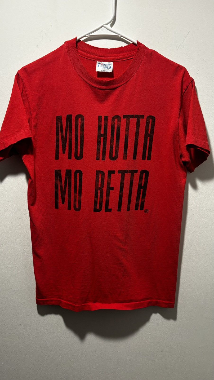 Hanes × Vintage Vintage Mo Hotta Mo Betta Hanes Beefy Tee Size US S / EU 44-46 / 1 - 1 Thumbnail