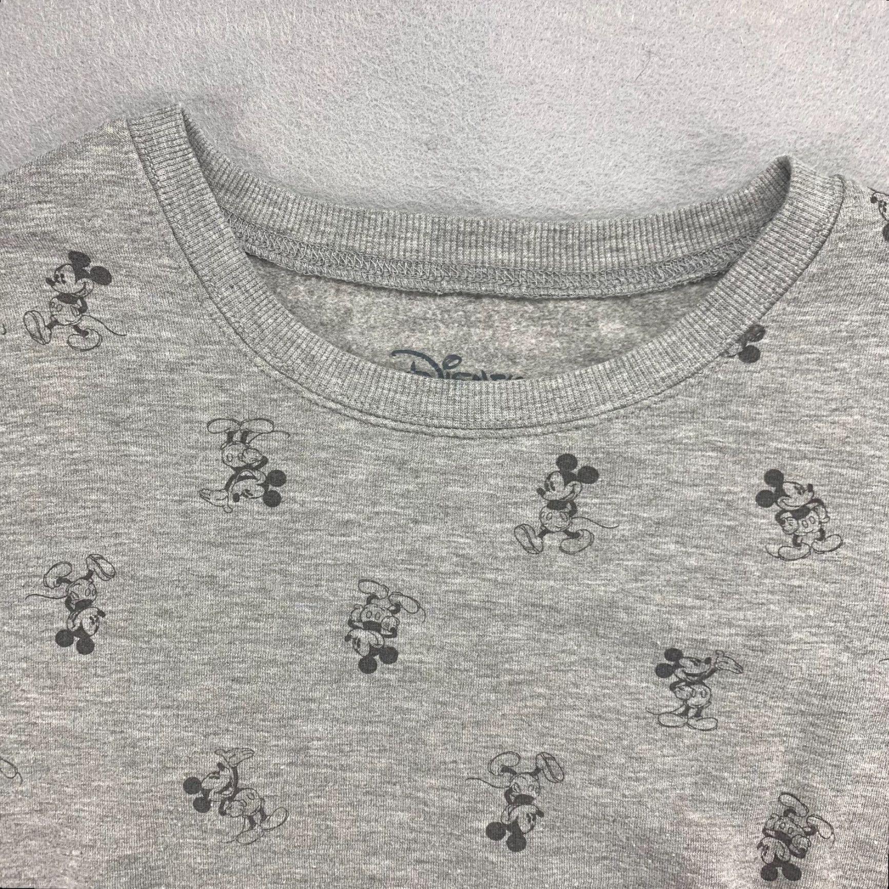 Disney Disney Sweatshirt Womens Medium Gray Mickey Mouse Stretch Long Sleeve Pullover Size M / US 6-8 / IT 42-44 - 4 Thumbnail