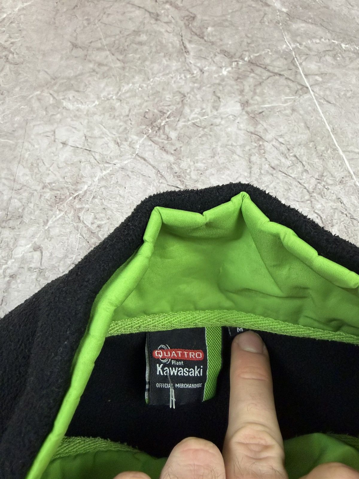 Vintage Vintage Kawasaki Fleece Racing Sherpa Jacket Y2K M Size US M / EU 48-50 / 2 - 7 Thumbnail