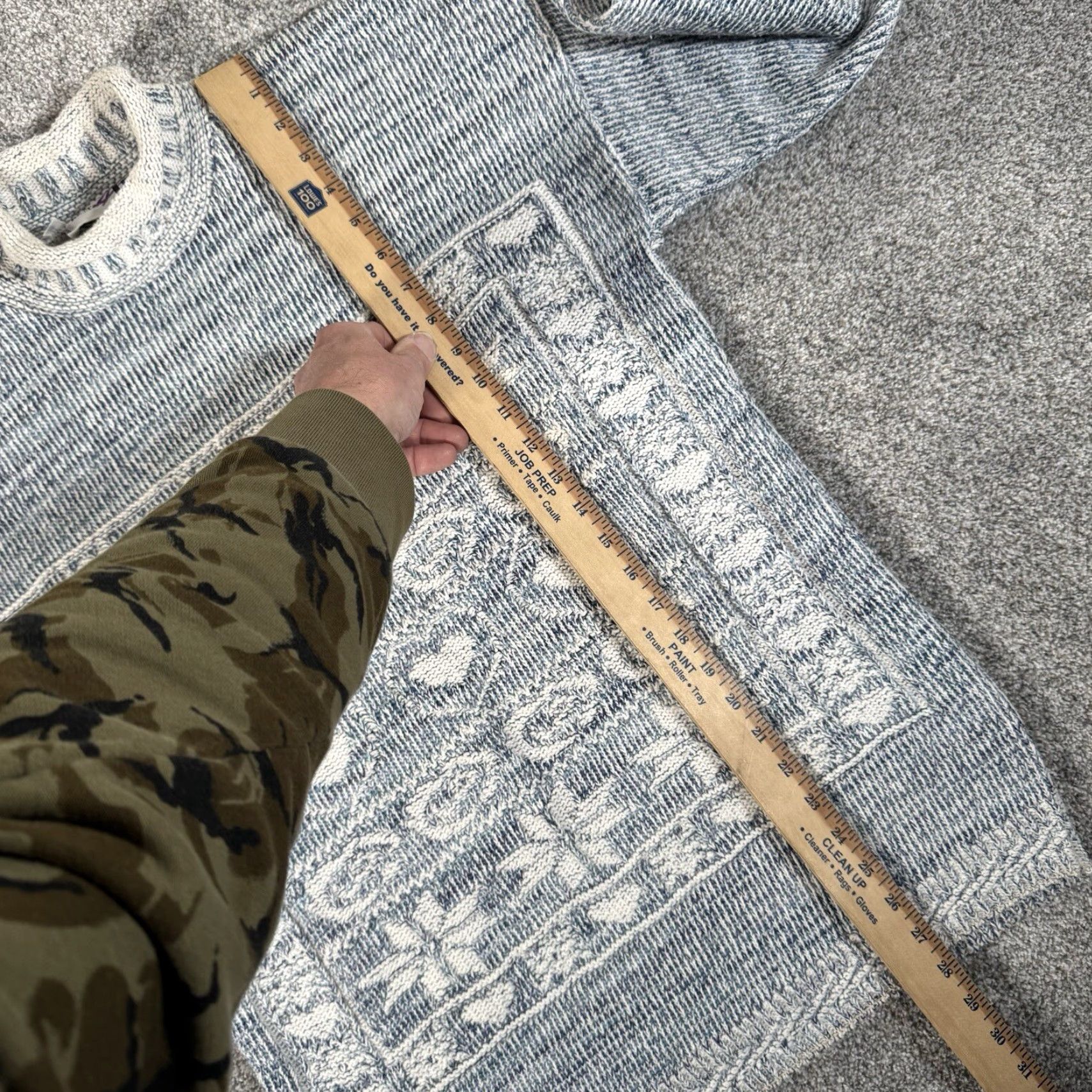 Vintage VINTAGE Cut 4 U Sweater Womens Medium Cotton Blue Fair Isle Knitted Pullover 80s 90s Cozy Bohemian Classic Casual Size M / US 6-8 / IT 42-44 - 4 Thumbnail