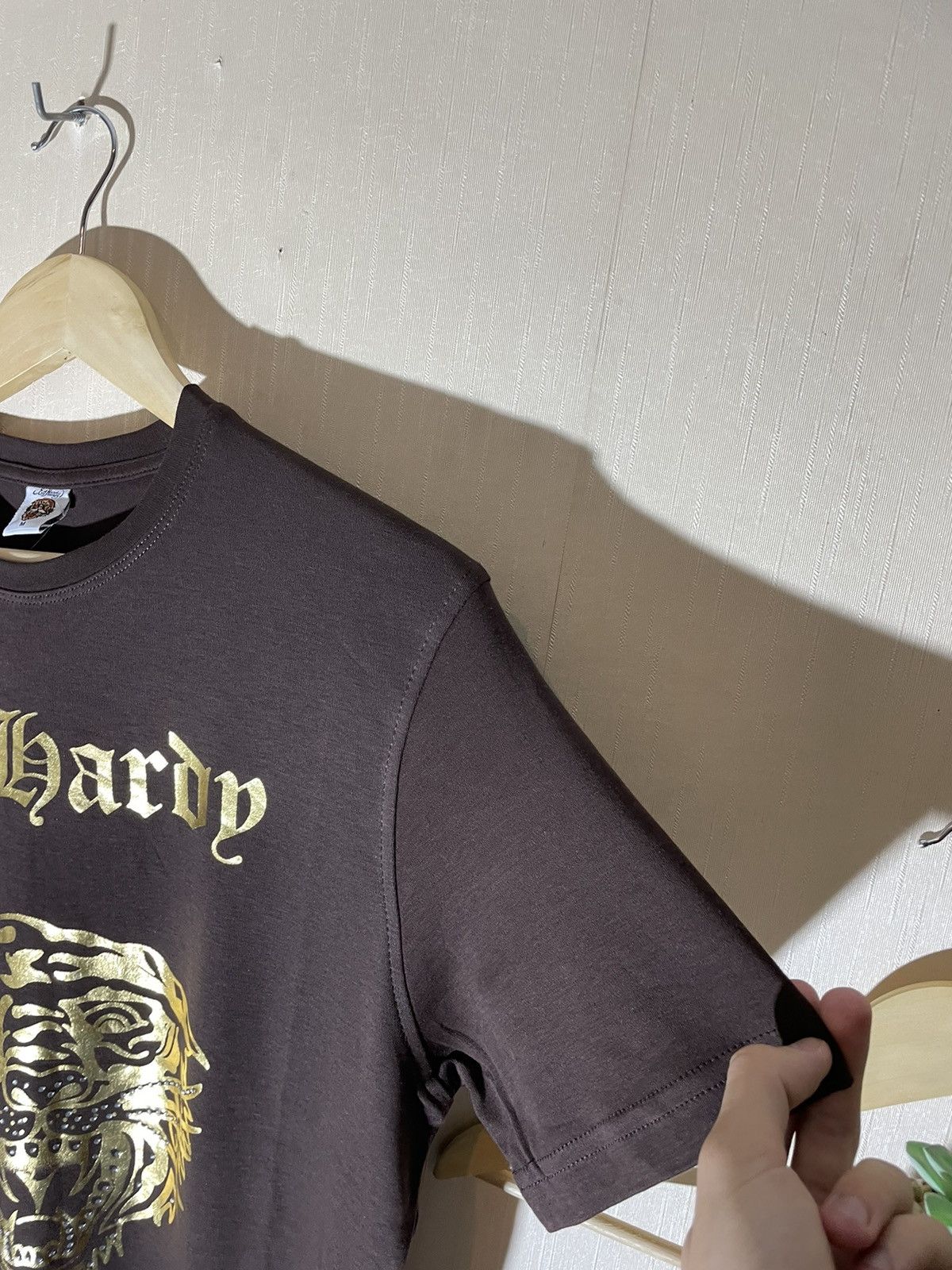 Ed Hardy × Japanese Brand Ed hardy vintage Japanese brown T shirt Size US M / EU 48-50 / 2 - 5 Thumbnail