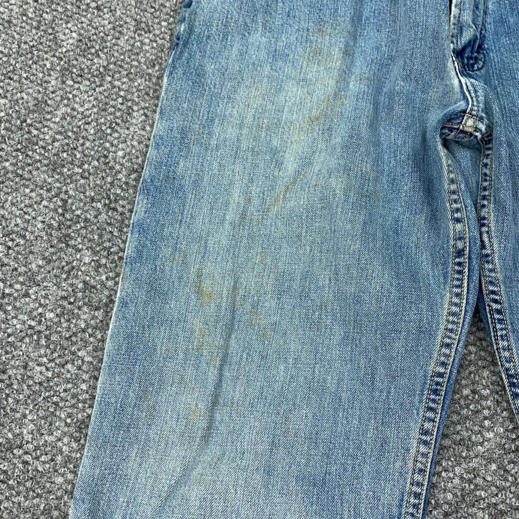 Gap VINTAGE Gap 1969 Jeans Men 31x31 Blue Denim Distressed Grunge 90s Regular Fit Straight 5-Pocket Mens Size US 31 - 4 Thumbnail
