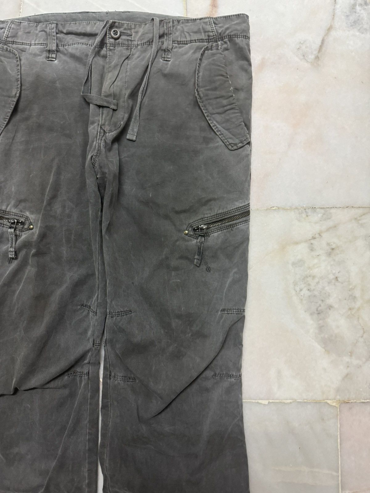 Uniqlo 💥VINTAGE 90s UNIQLO FAFED ZIPPER WORKWEAR THRASHED CARGO Size US 38 / EU 54 - 5 Thumbnail