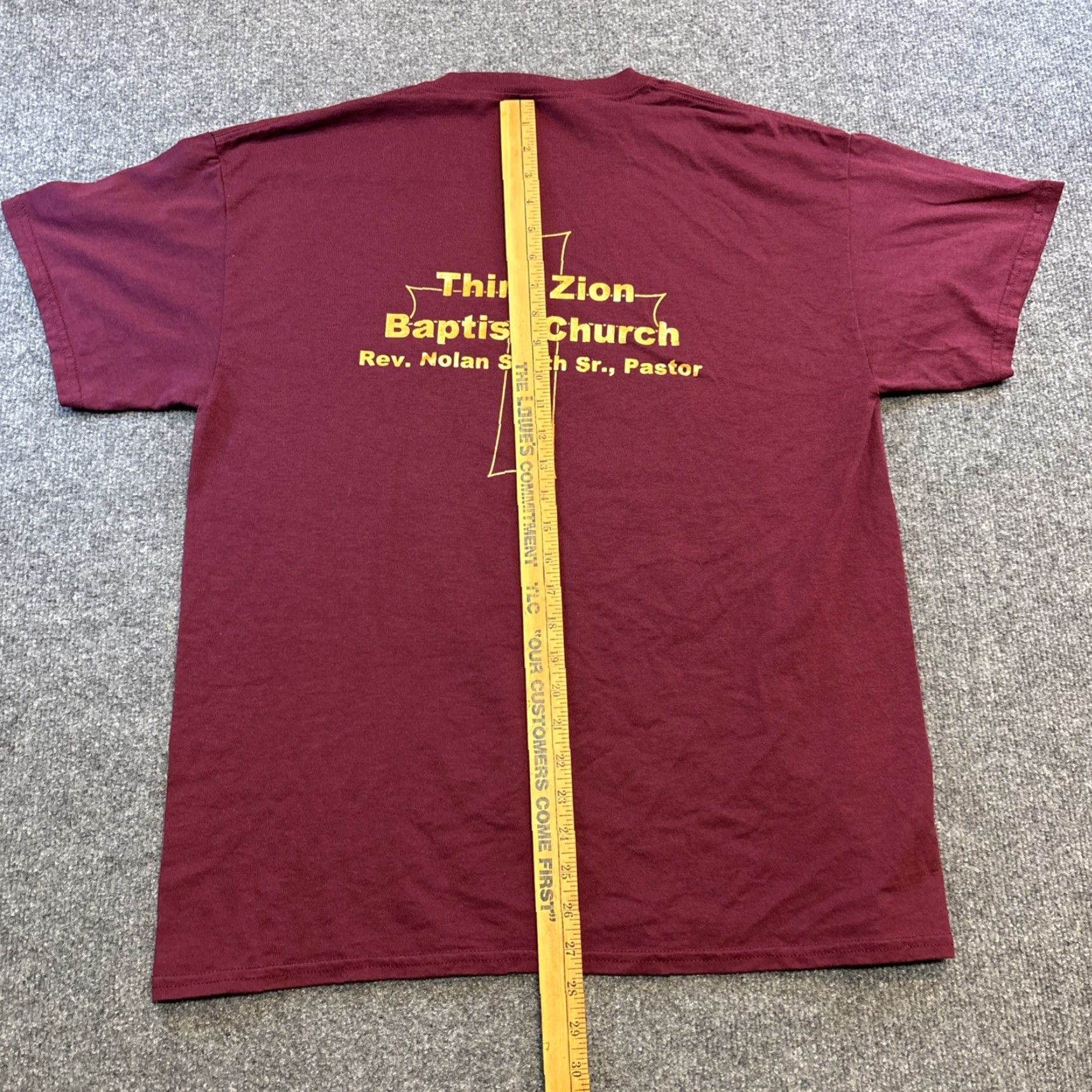 Gildan VINTAGE Gildan T-Shirt Unisex Adults L Purple The Holy Spirit Jesus Y2K 2000s You Can Do It Logo Home Depot Parody Crew Neck Short Sleeve Cotton Knit Size US L / EU 52-54 / 3 - 5 Thumbnail