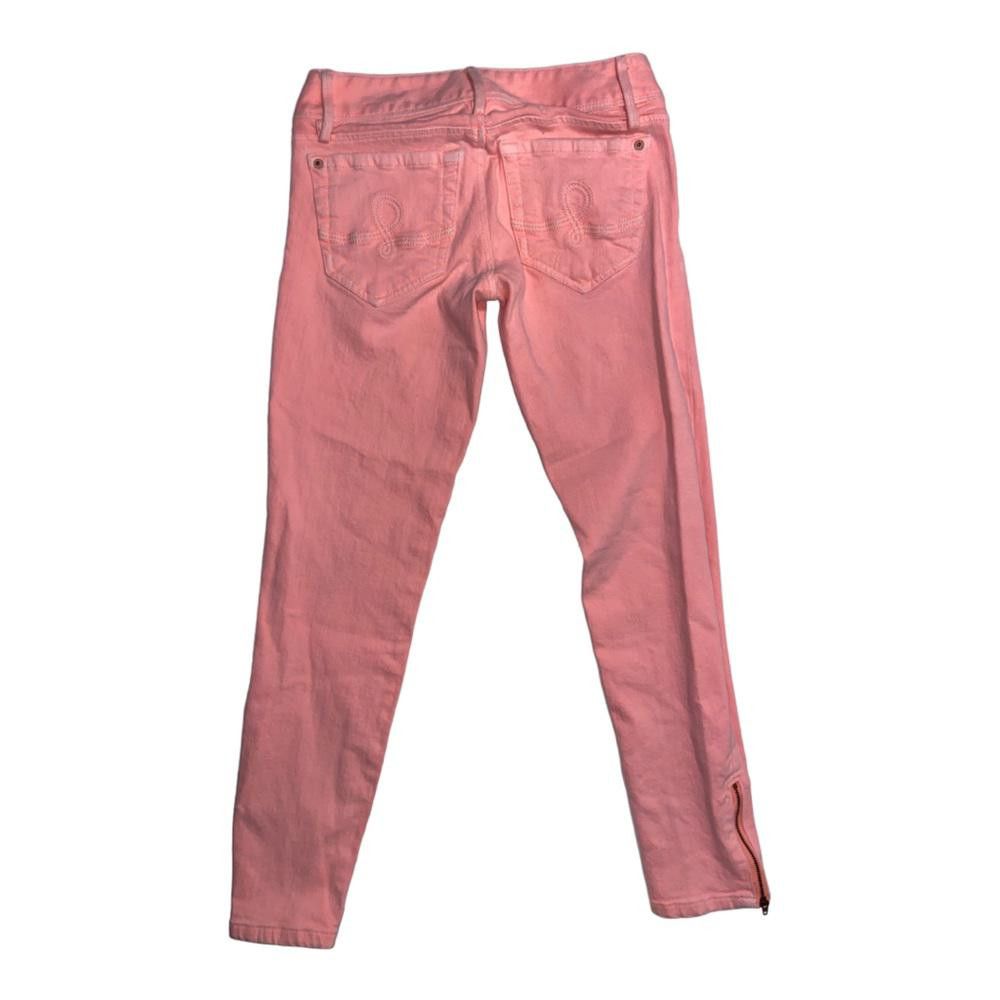 Designer Lilly Pulitzer l Worth Skinny Mini Zip Jeans Size 00 Size 24" / US 00 / IT 34 - 10 Thumbnail