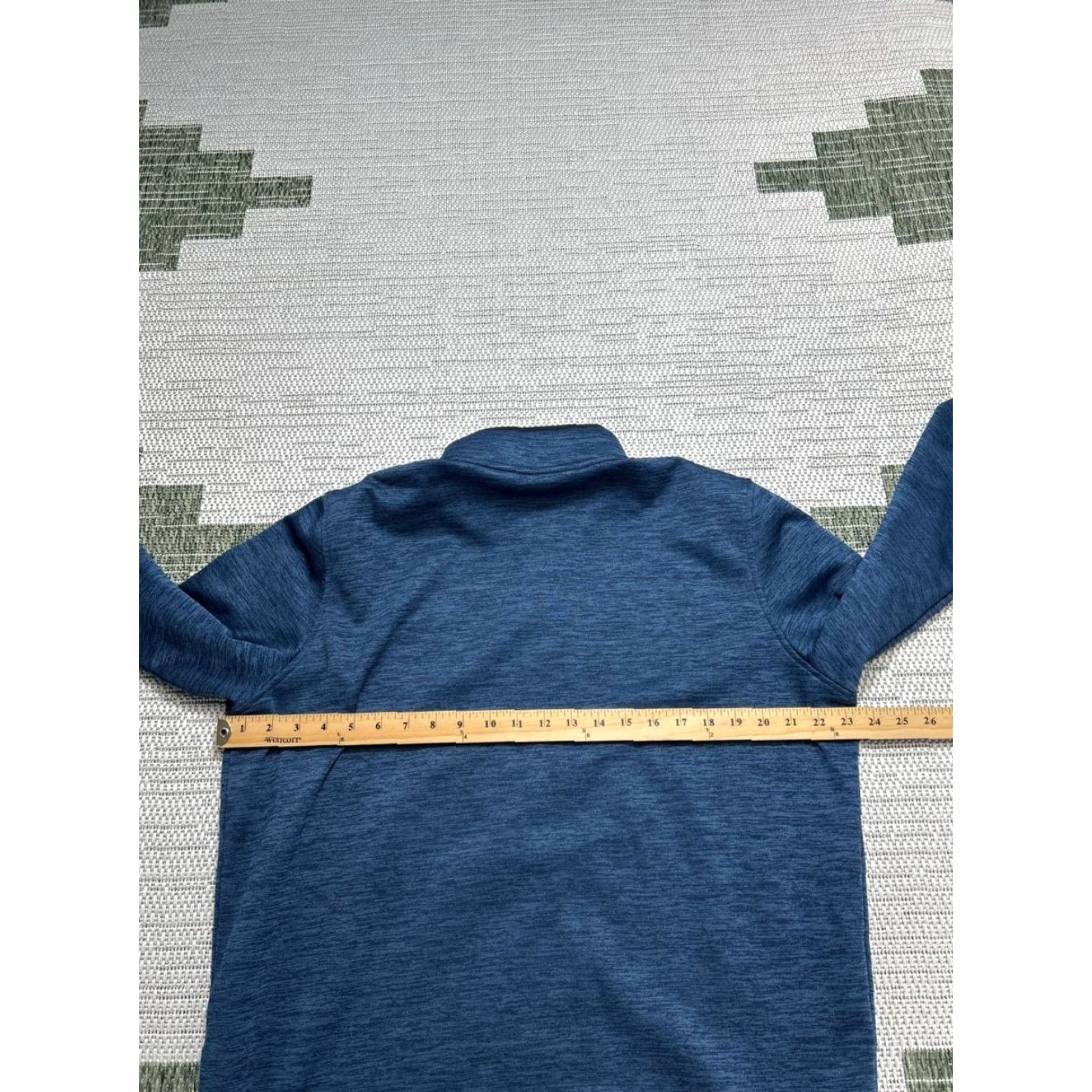Under Armour Under Armour Sweater Mens Large Blue Coldgear Running Quarter Zip Shirt Size US L / EU 52-54 / 3 - 5 Thumbnail