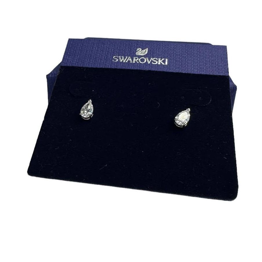 Swarovski Swarovski Attract stud earrings Drop cut, White Size ONE SIZE - 2 Thumbnail