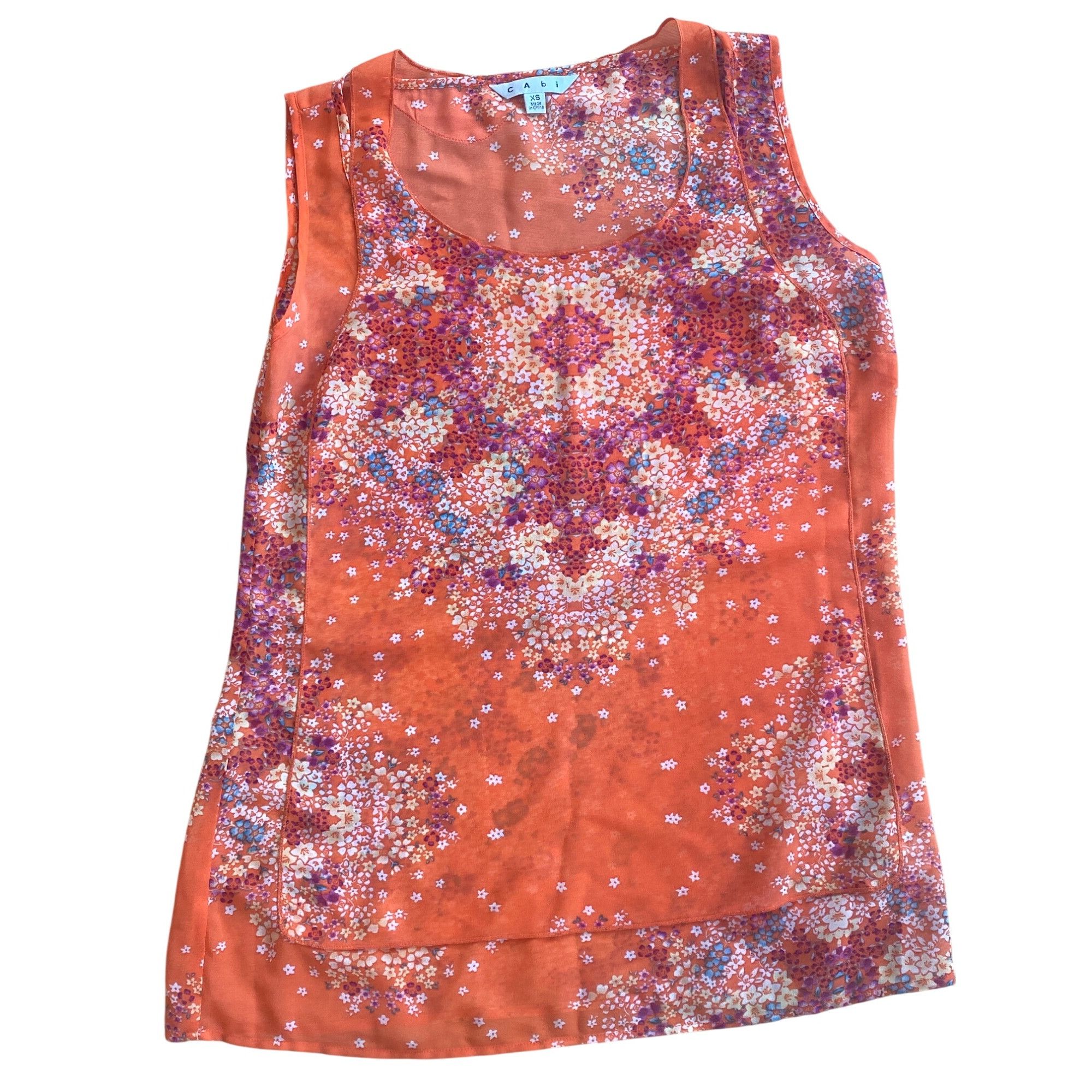 Designer Bundle of 3 Cabi XS sleeveless summer tops blouse Size XS / US 0-2 / IT 36-38 - 11 Thumbnail