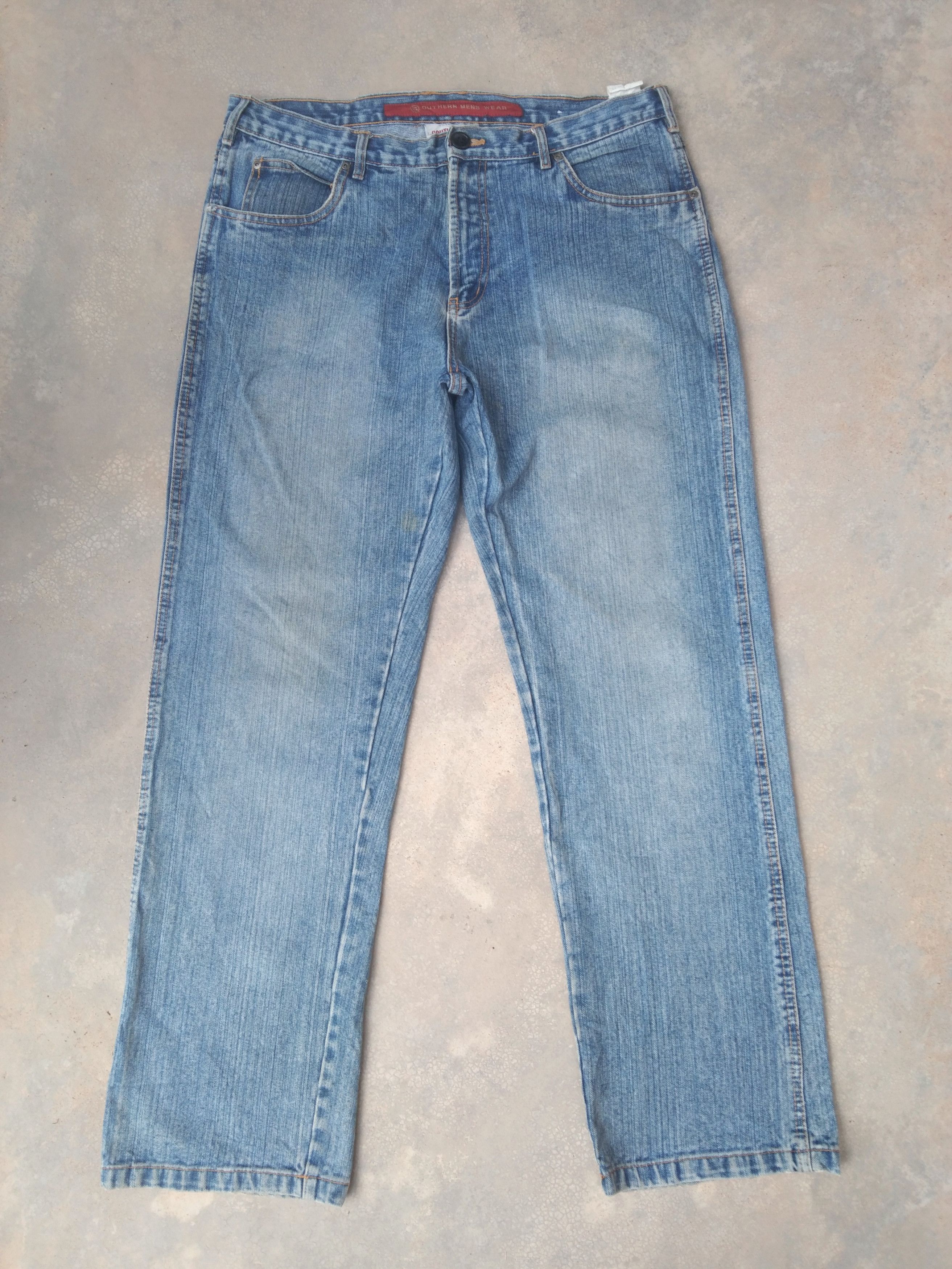 Vintage Vintage Southern Straight Denim Retro Punk Jeans 36x32 | Grailed