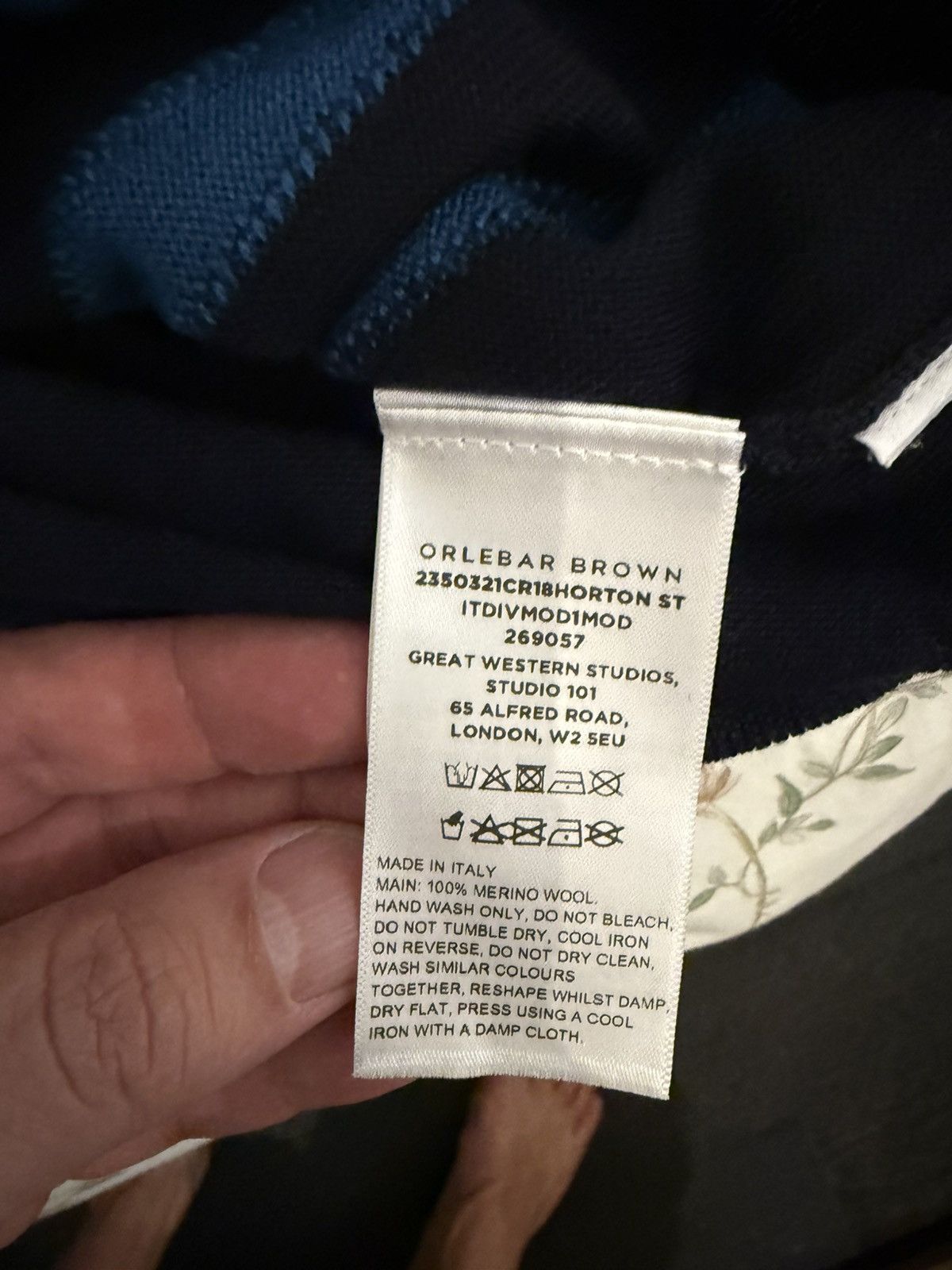 Orlebar Brown OB retro polo in wool Size US M / EU 48-50 / 2 - 5 Thumbnail