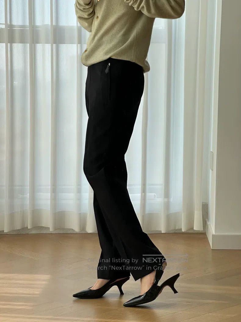 Hermes Hermes Vintage fine wool slim ankle-length dress pants for Size 25" / US 0 / IT 36 - 4 Thumbnail