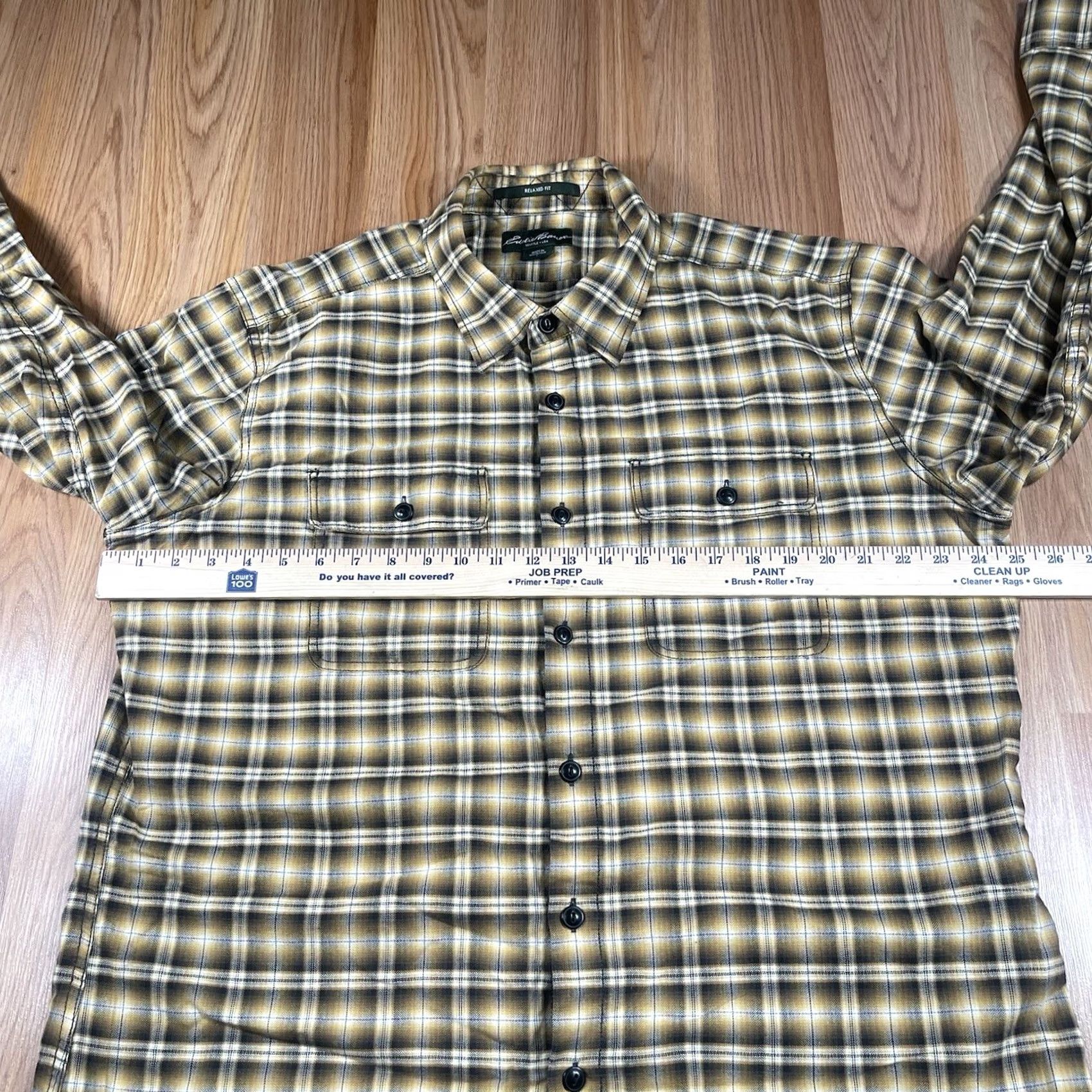 Eddie Bauer Eddie Bauer Relaxed Fit Plaid Button Up Long Sleeve Casual Shirt Mens Size L Size US L / EU 52-54 / 3 - 5 Thumbnail