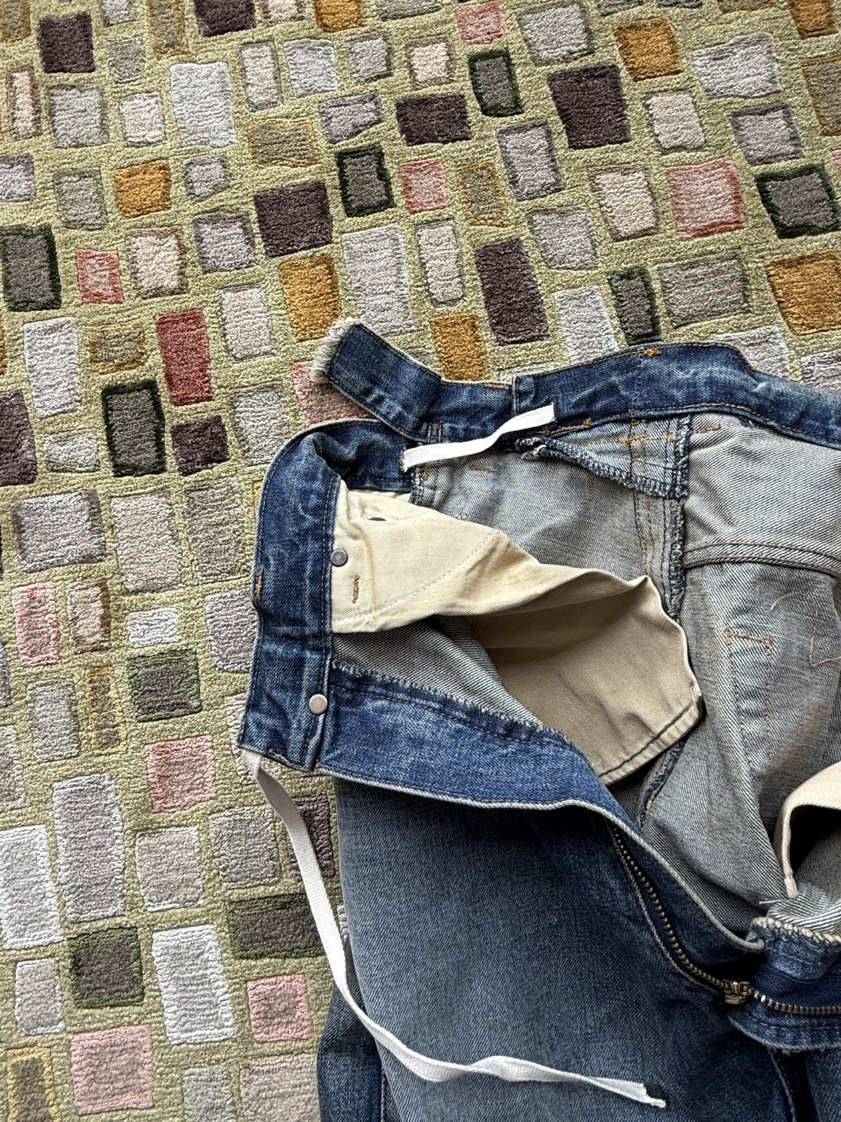 Maison MIHARA YASUHIRO Maison Mihara Yasuhiro Indigo Slide Denim Size US 31 - 8 Thumbnail