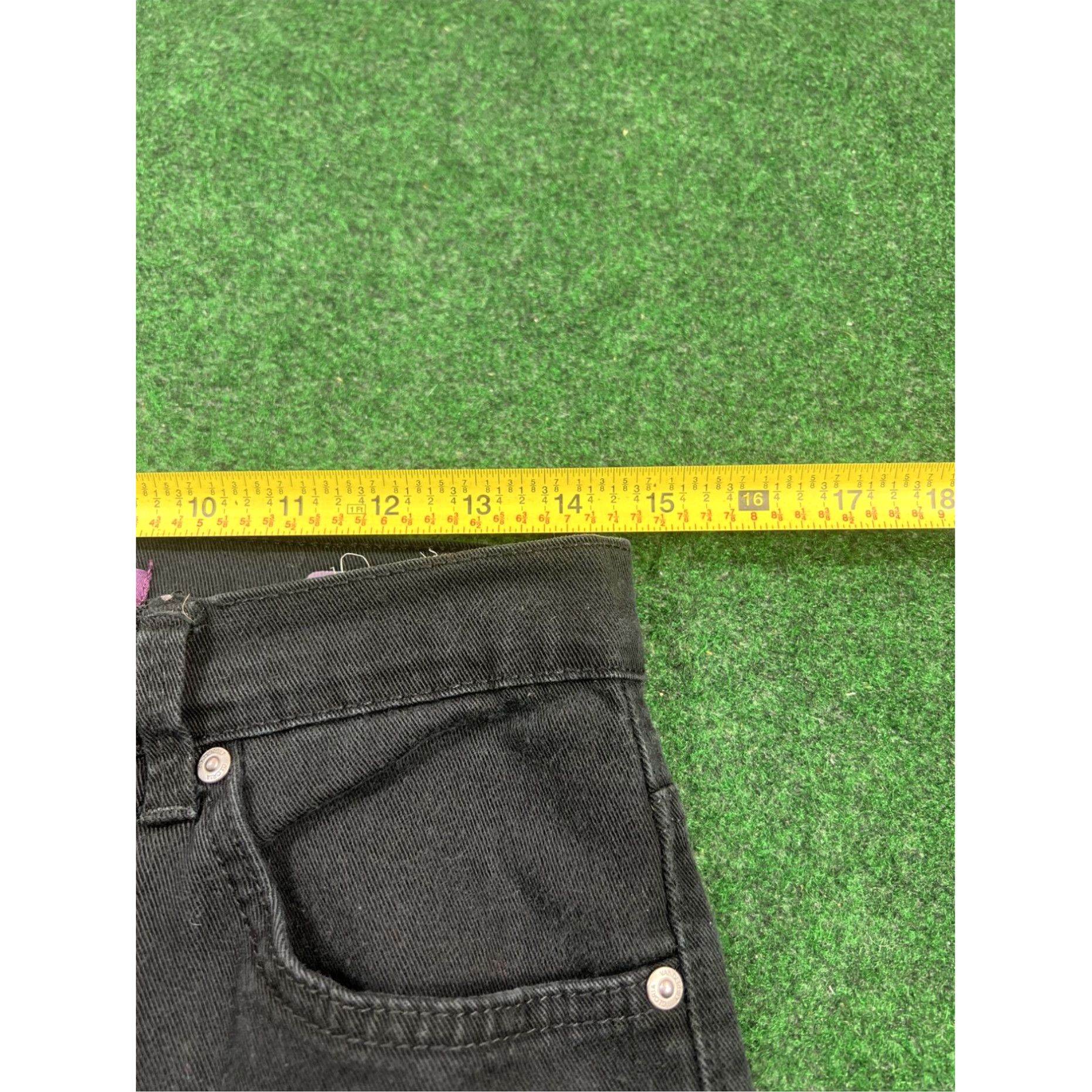 Gloria Vanderbilt Gloria Vanderbilt Womens Pants 10P Petite Black Amanda Dark Wash Hi Rise 29x27 Size 32" / US 10 / IT 46 - 6 Thumbnail