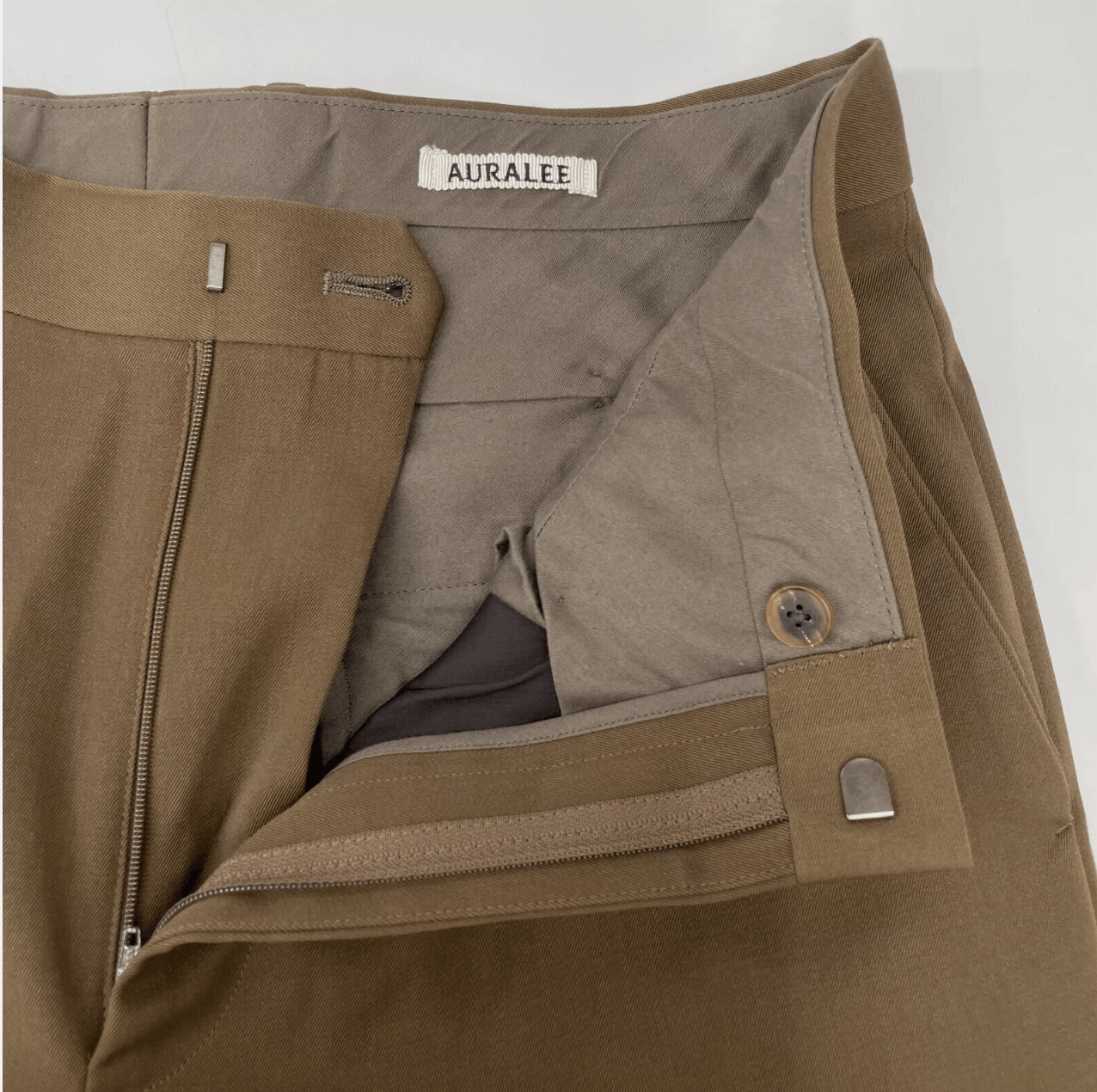 Auralee AURALEE 2023 Light Wool Max Gabardine Slacks sz 4 Brown Size US 34 / EU 50 - 5 Thumbnail