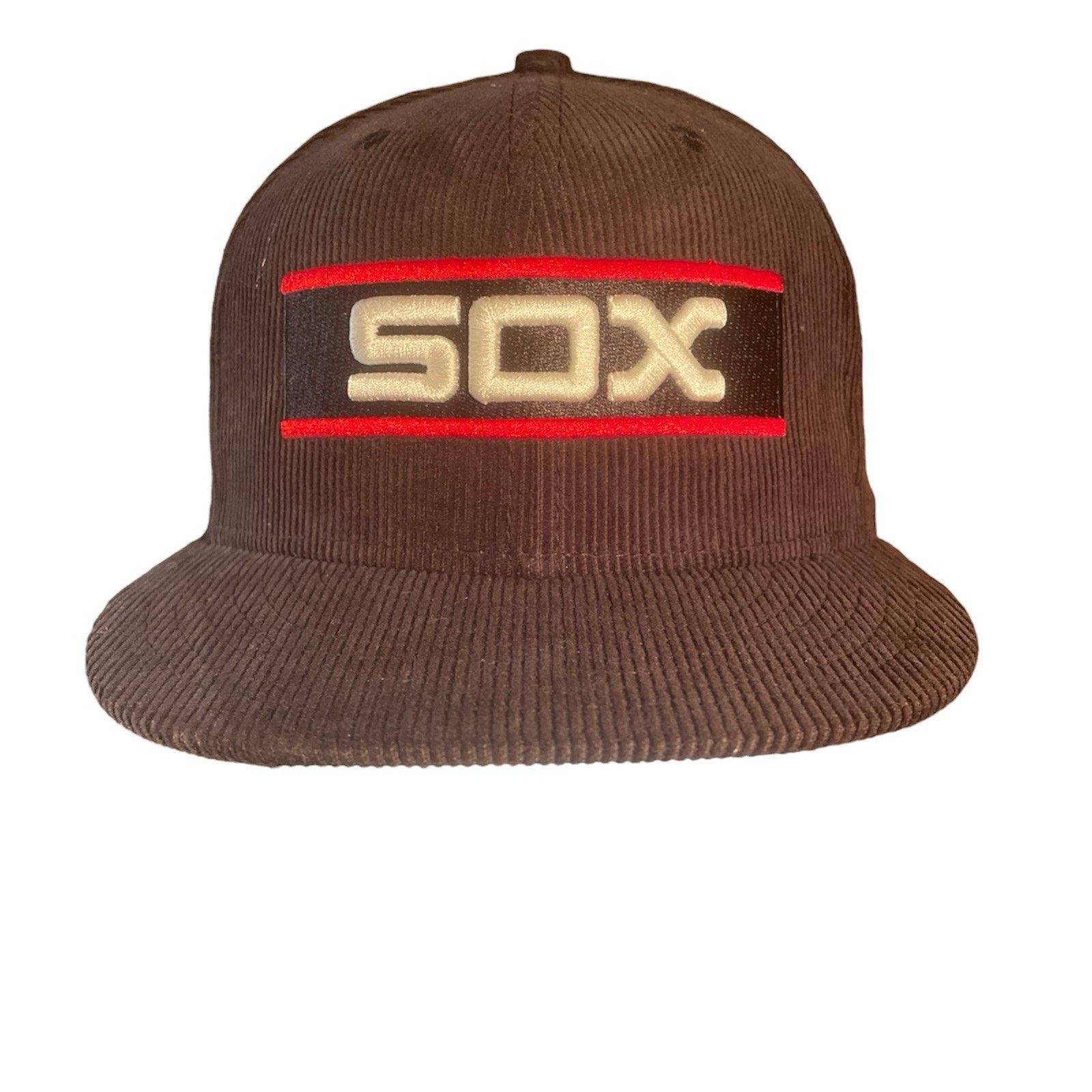New Era NWT NewEra Corduroy Chicago White Sox Fitted Hat Size 7 MLB Size ONE SIZE - 1 Thumbnail