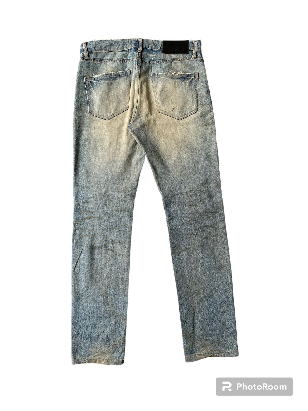 JACKROSE 2000s - Luvmaison Jackrose Japan Rusty Distressed Denim Size US 33 - 2 Thumbnail