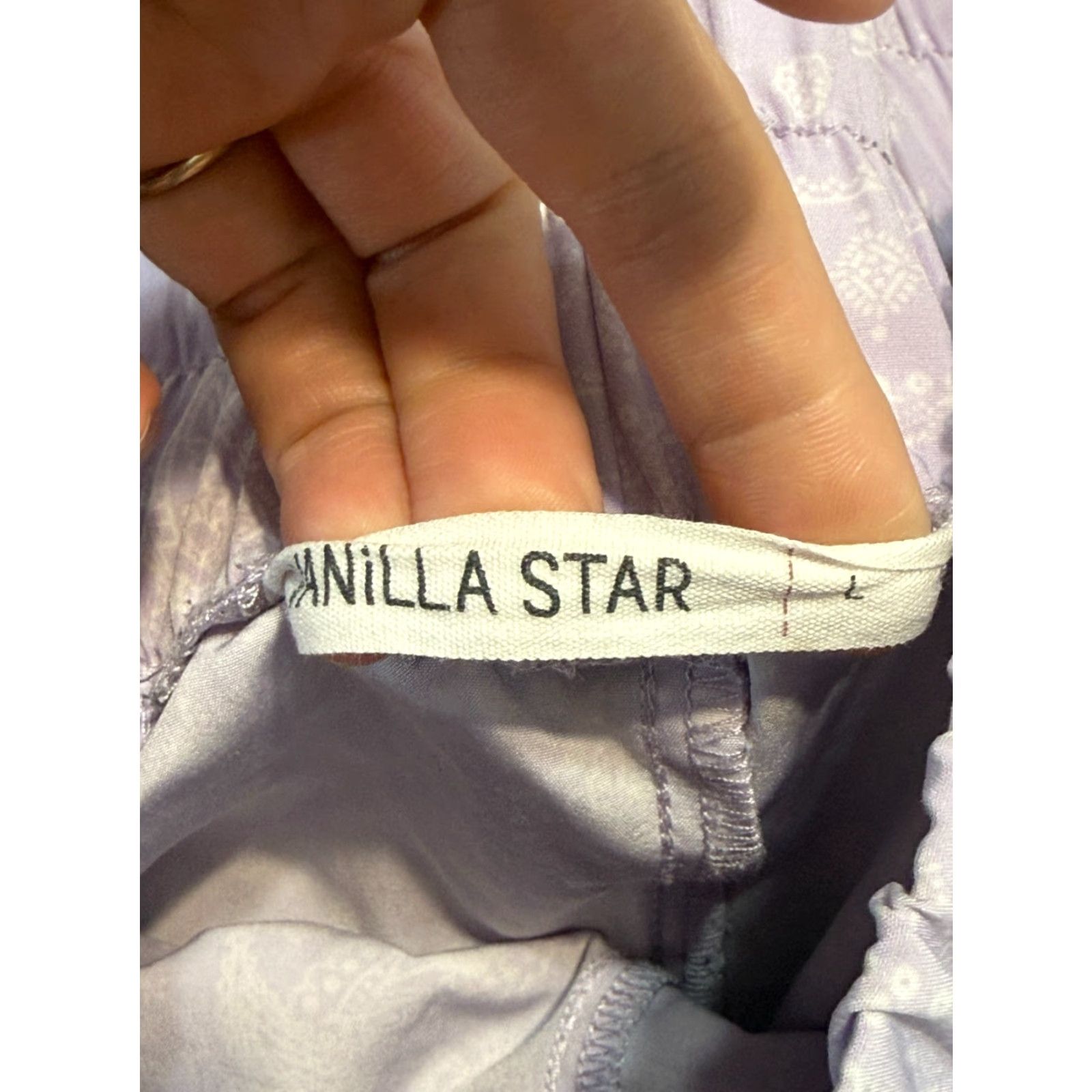 Vintage **Vanilla Star White Women's Large Purple Athletic Shorts High Rise** User: **Vanilla Star White Women's Size Large Purple Athletic Shorts High Rise** Size 36" / US 14 / IT 50 - 5 Thumbnail