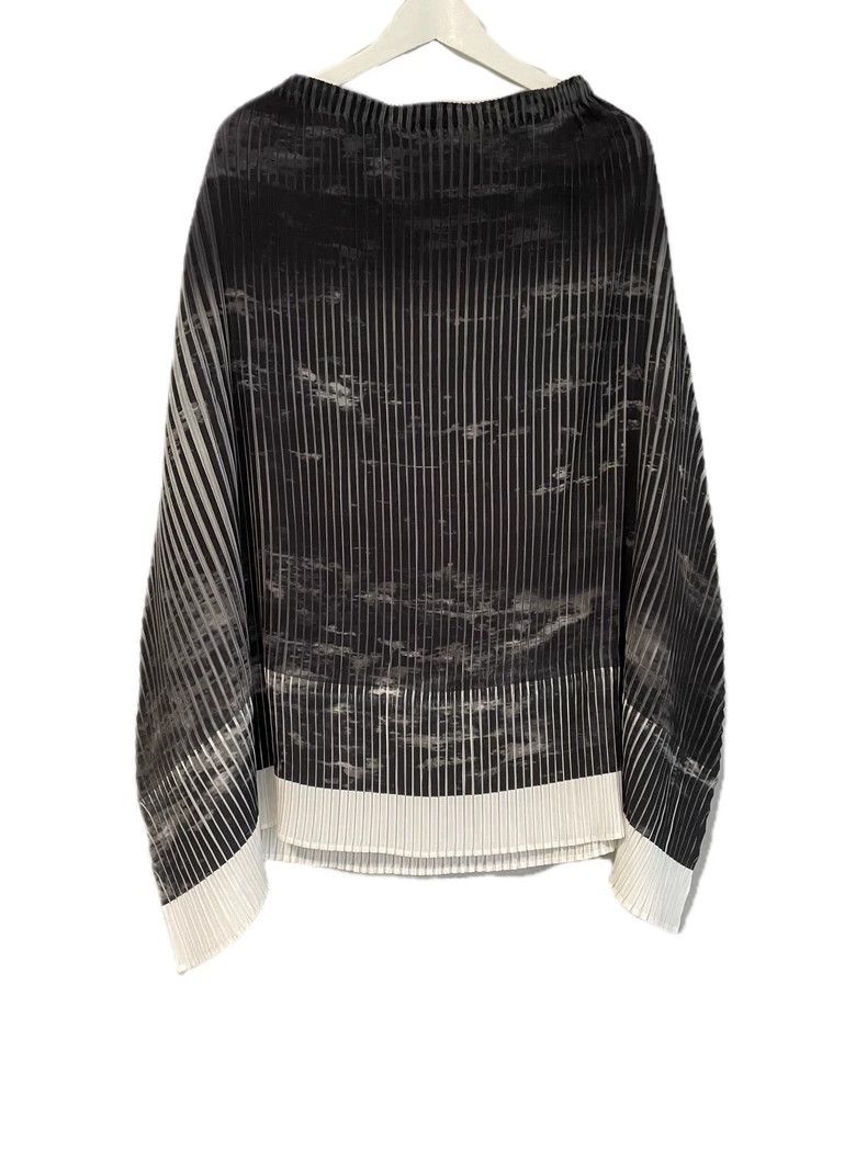 Issey Miyake Issey Miyake size:2 Black main line ink-wash half skirt Size 31" - 2 Thumbnail