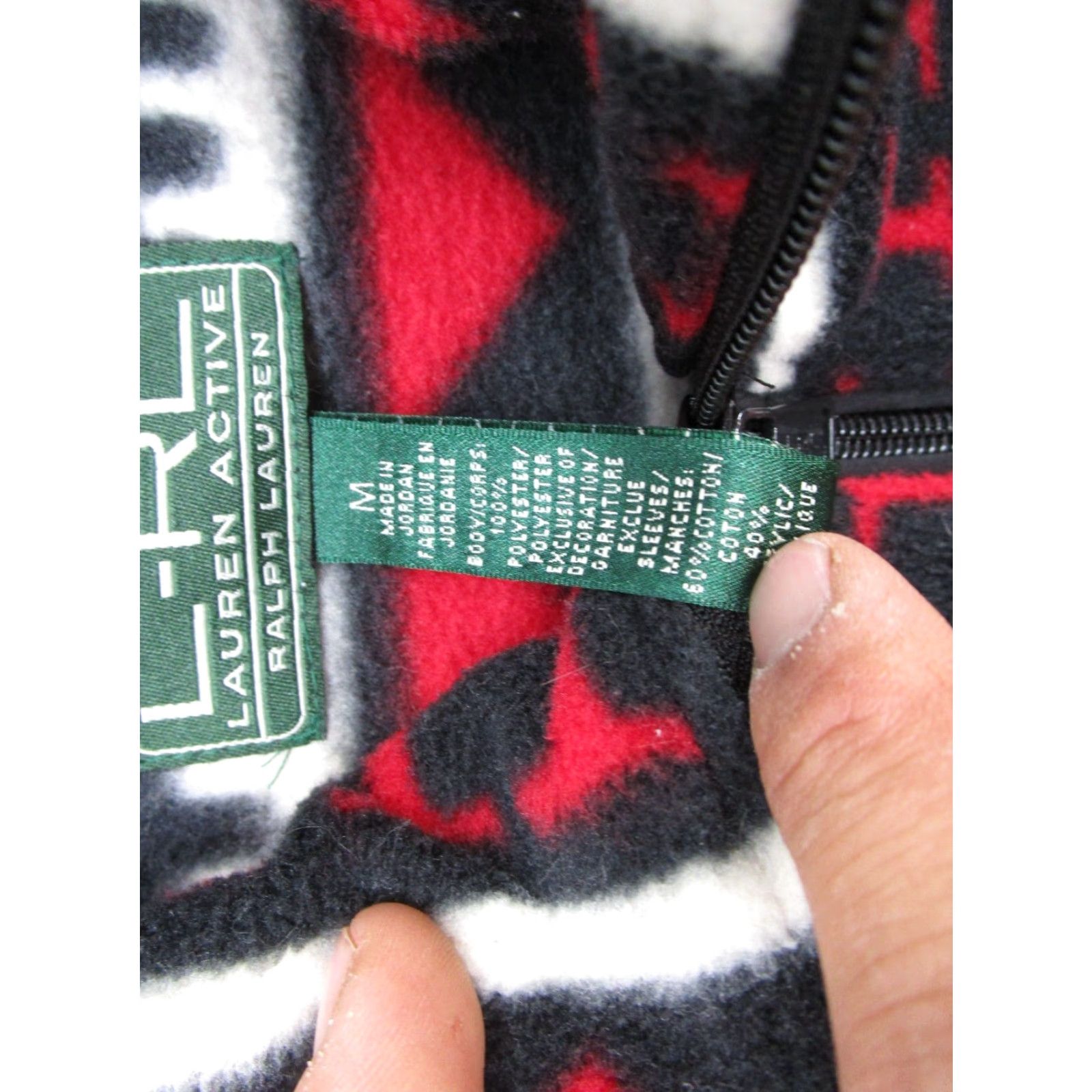 Ralph Lauren Lauren Ralph Lauren Active Fleece Sweater Jacket Size M Geometric Abstract Read Size M / US 6-8 / IT 42-44 - 3 Thumbnail