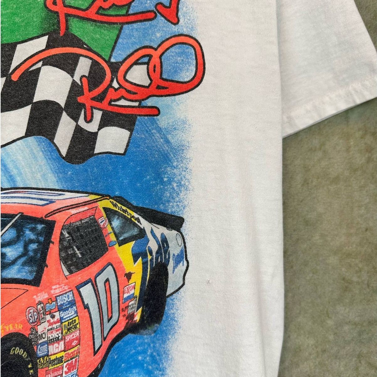 NASCAR × Vintage Vintage Nascar Tide Racing T Shirt Sz S White Ricky Rudd Size US S / EU 44-46 / 1 - 7 Thumbnail
