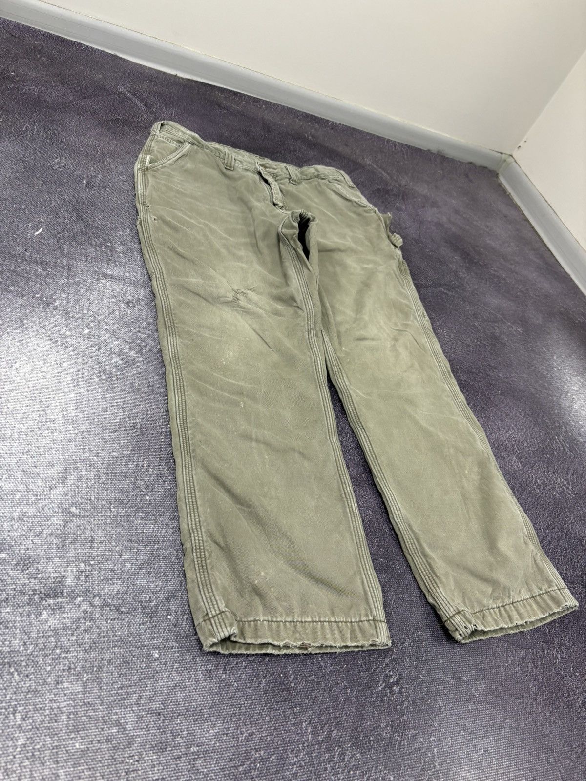 Carhartt Vintage 90s Carhartt USA Work American Hype Pants Jeans Size US 32 / EU 48 - 13 Thumbnail