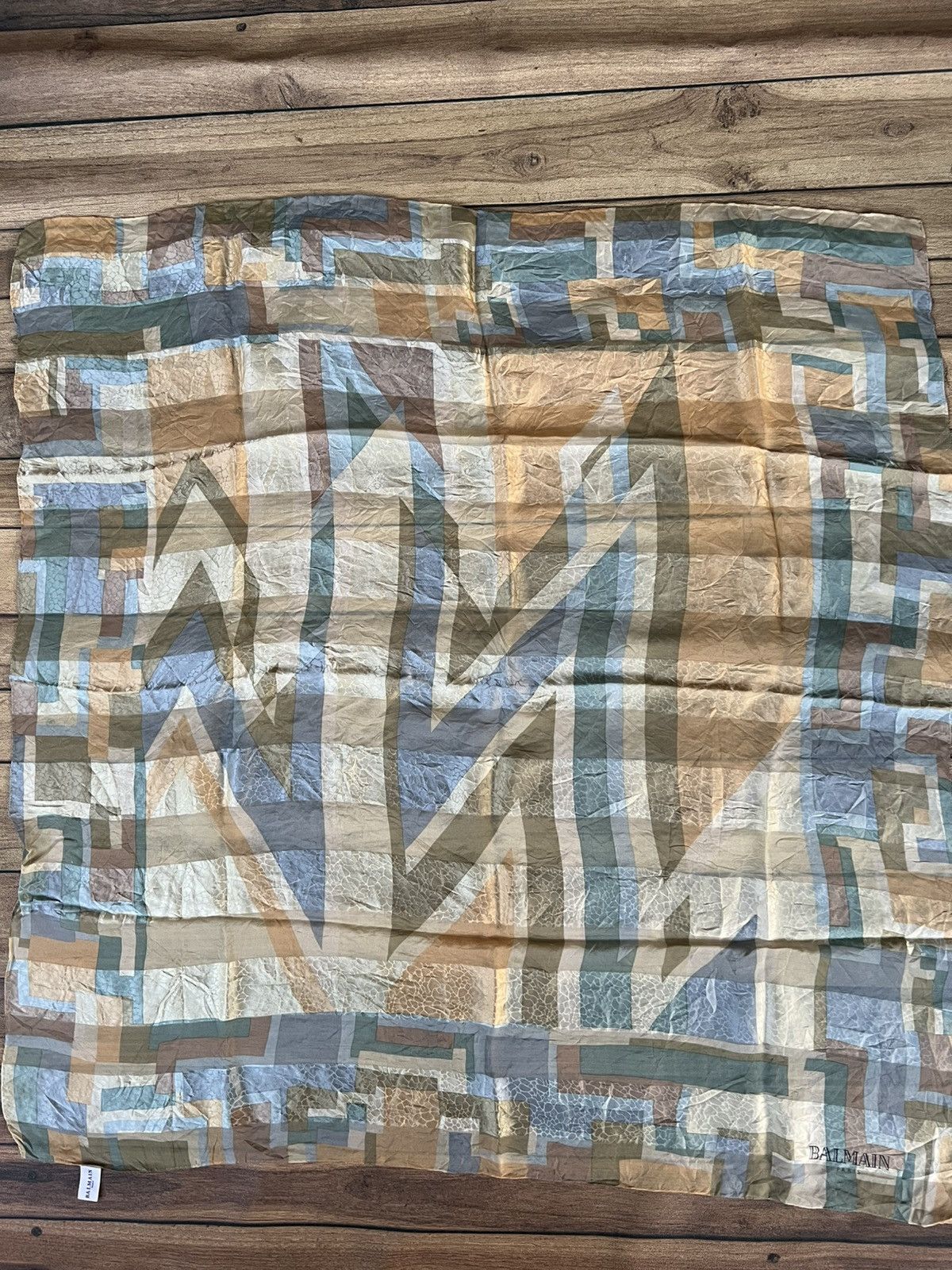 Balmain Balmain silk fullprint scarf Size ONE SIZE - 1 Thumbnail